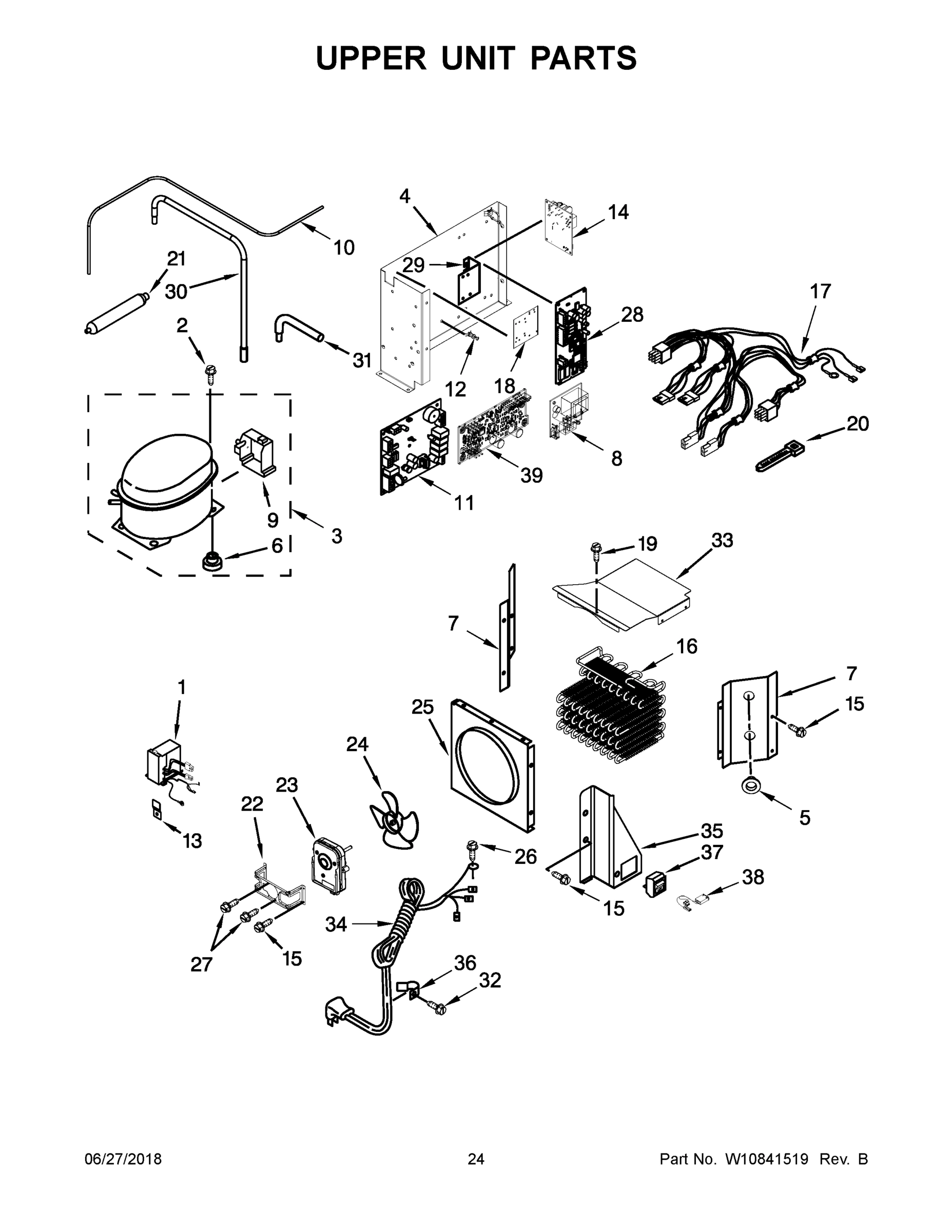 13 - UPPER UNIT PARTS