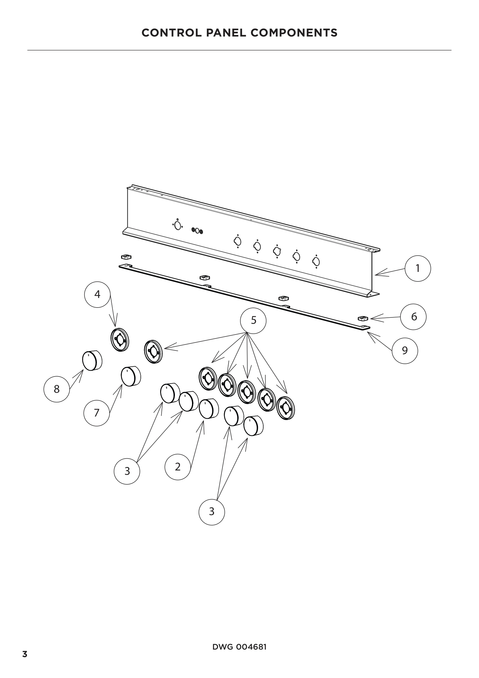 CONTROL PANEL COMPONENTS