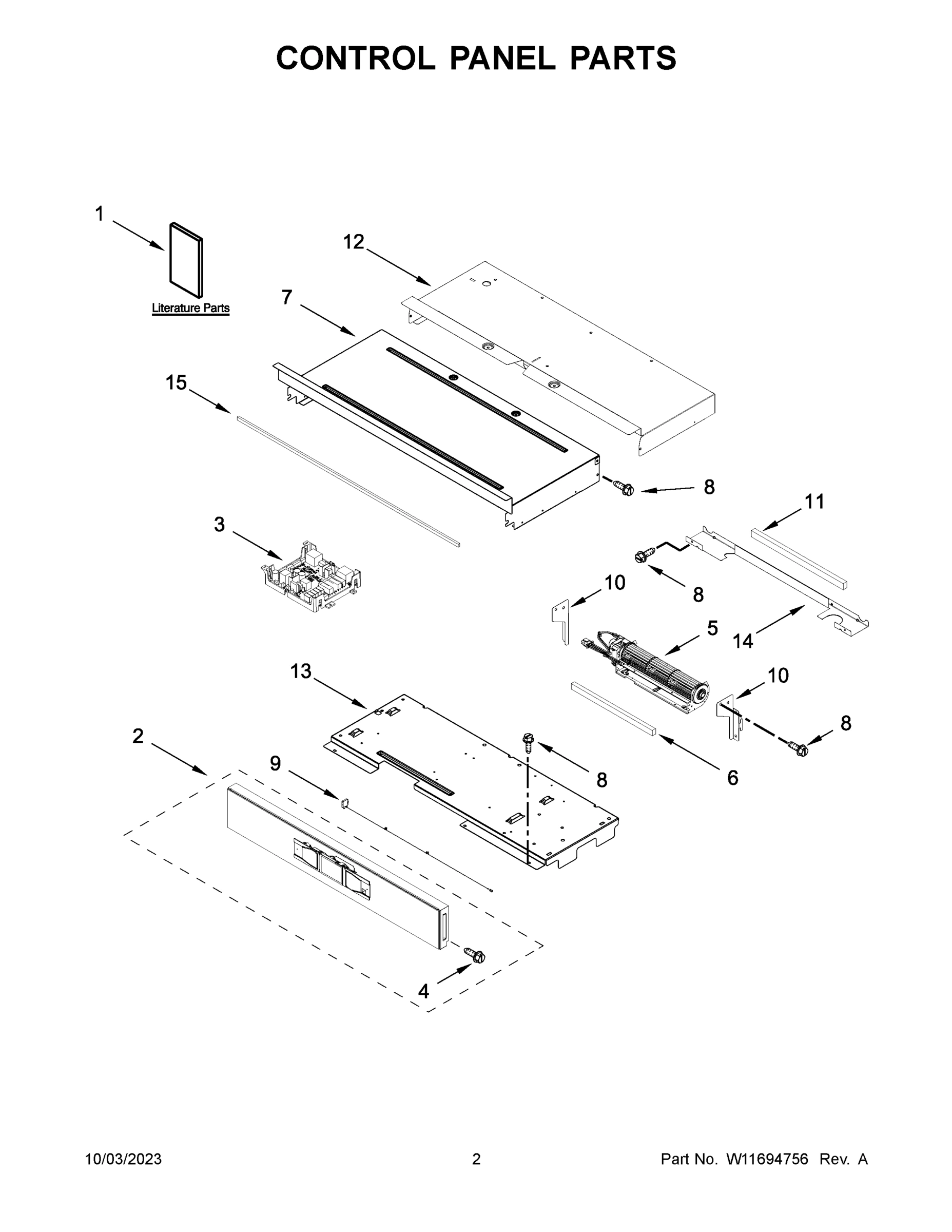 02 - CONTROL PANEL PARTS