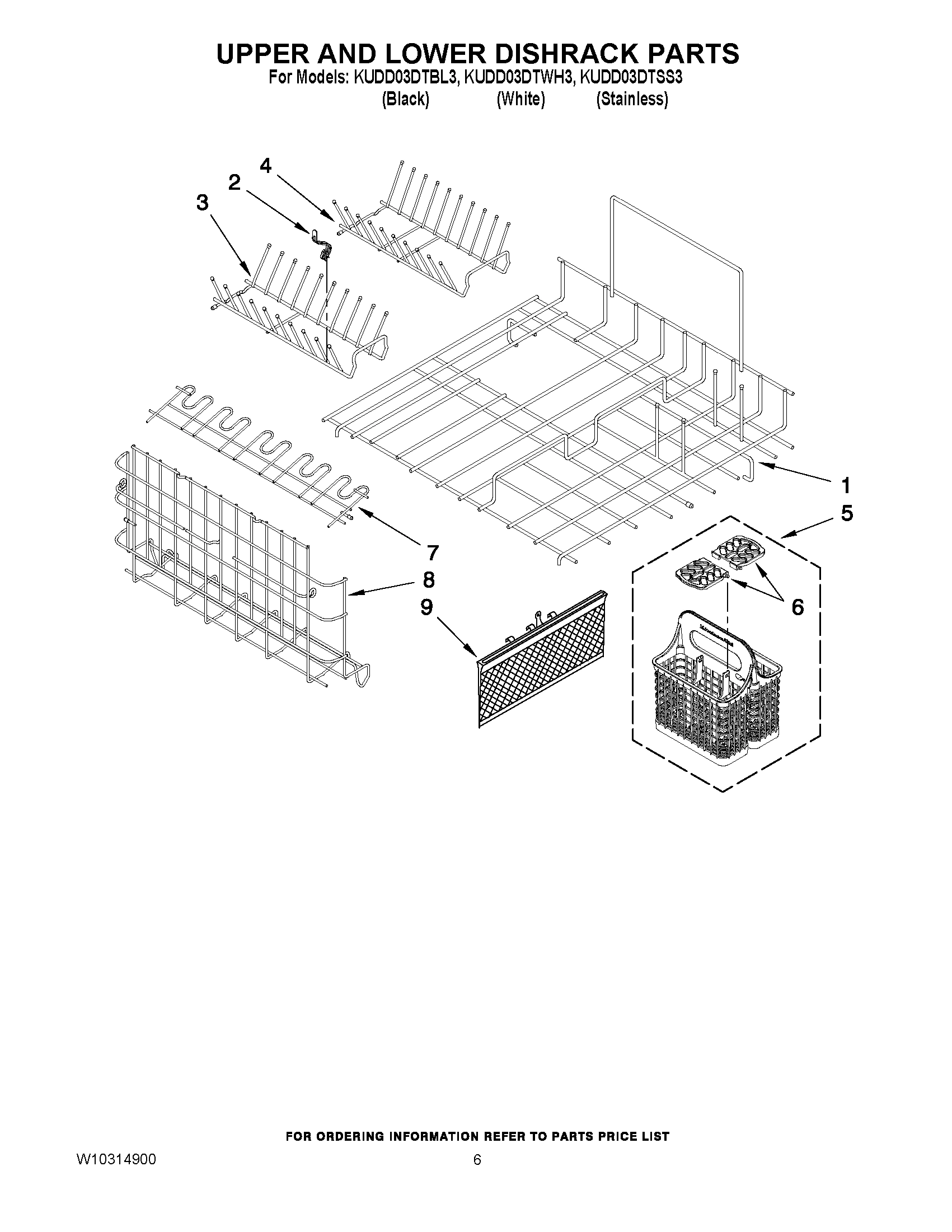 04 - UPPER AND LOWER DISHRACK PARTS