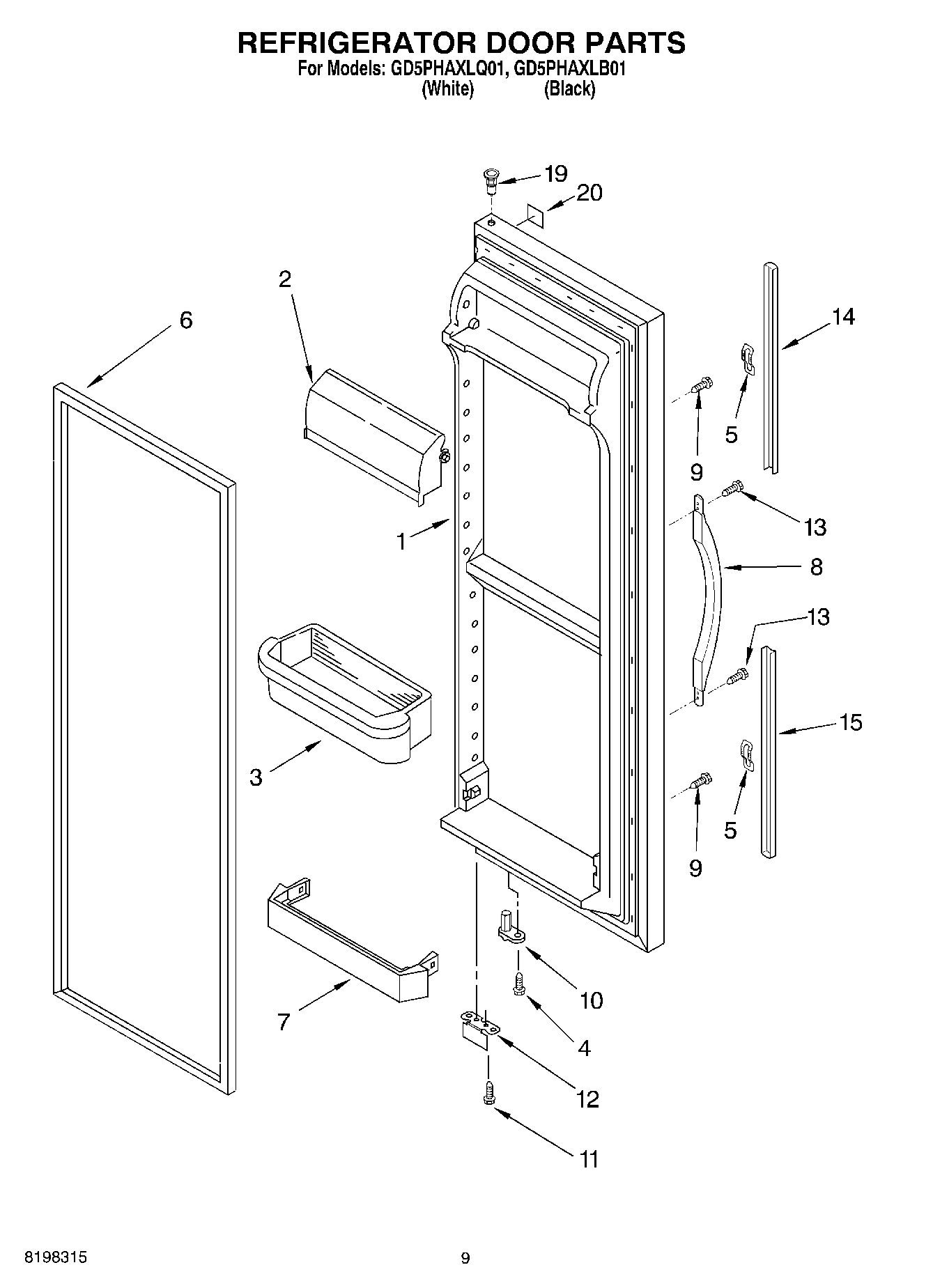 06 - REFRIGERATOR DOOR PARTS