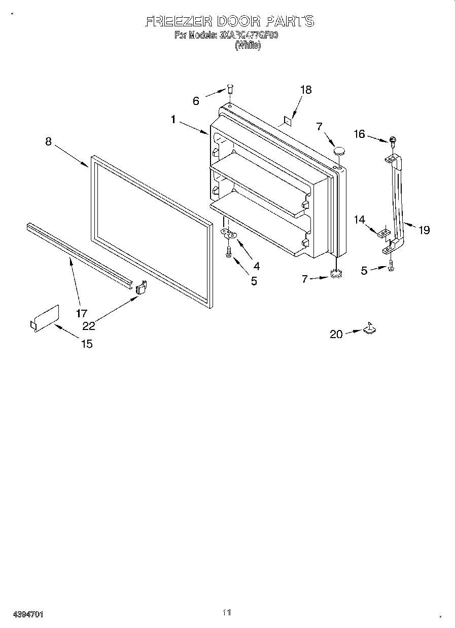 06 - FREEZER DOOR, LIT/OPTIONAL