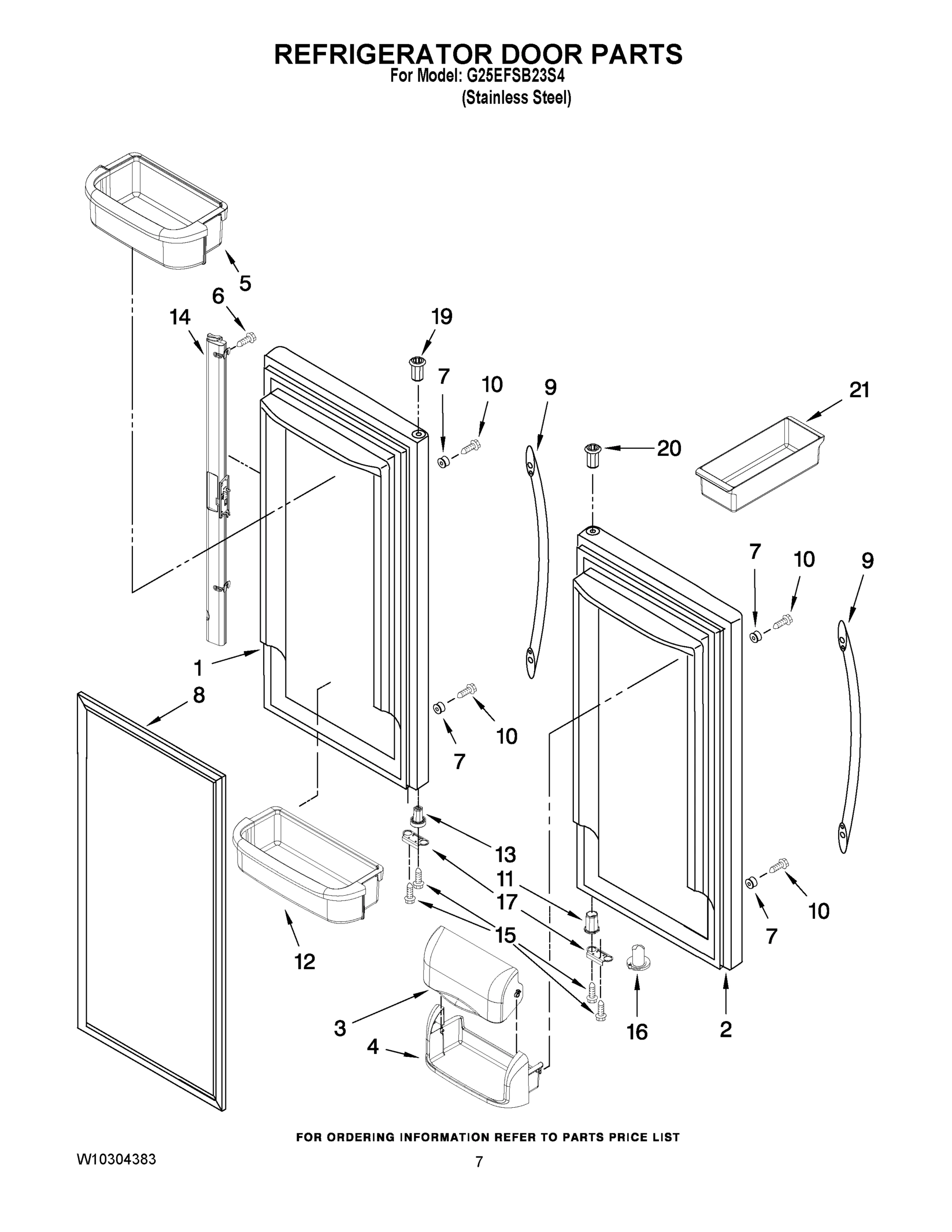 04 - REFRIGERATOR DOOR PARTS
