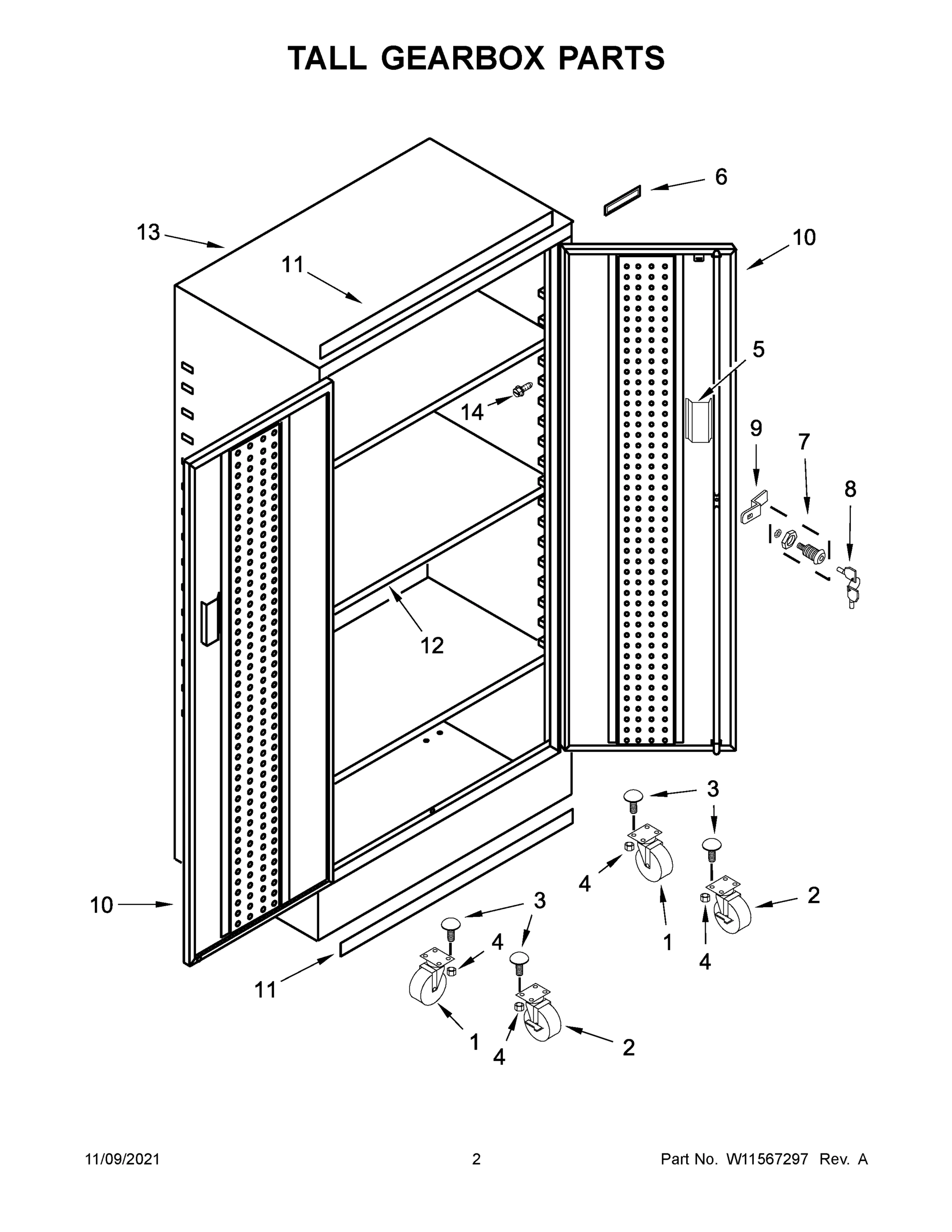 02 - TALL GEARBOX PARTS