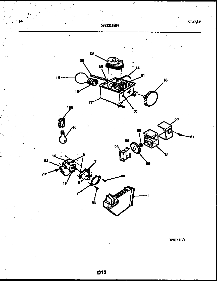 08 - REFRIGERATOR CONTROL ASSEMBLY, DAMP