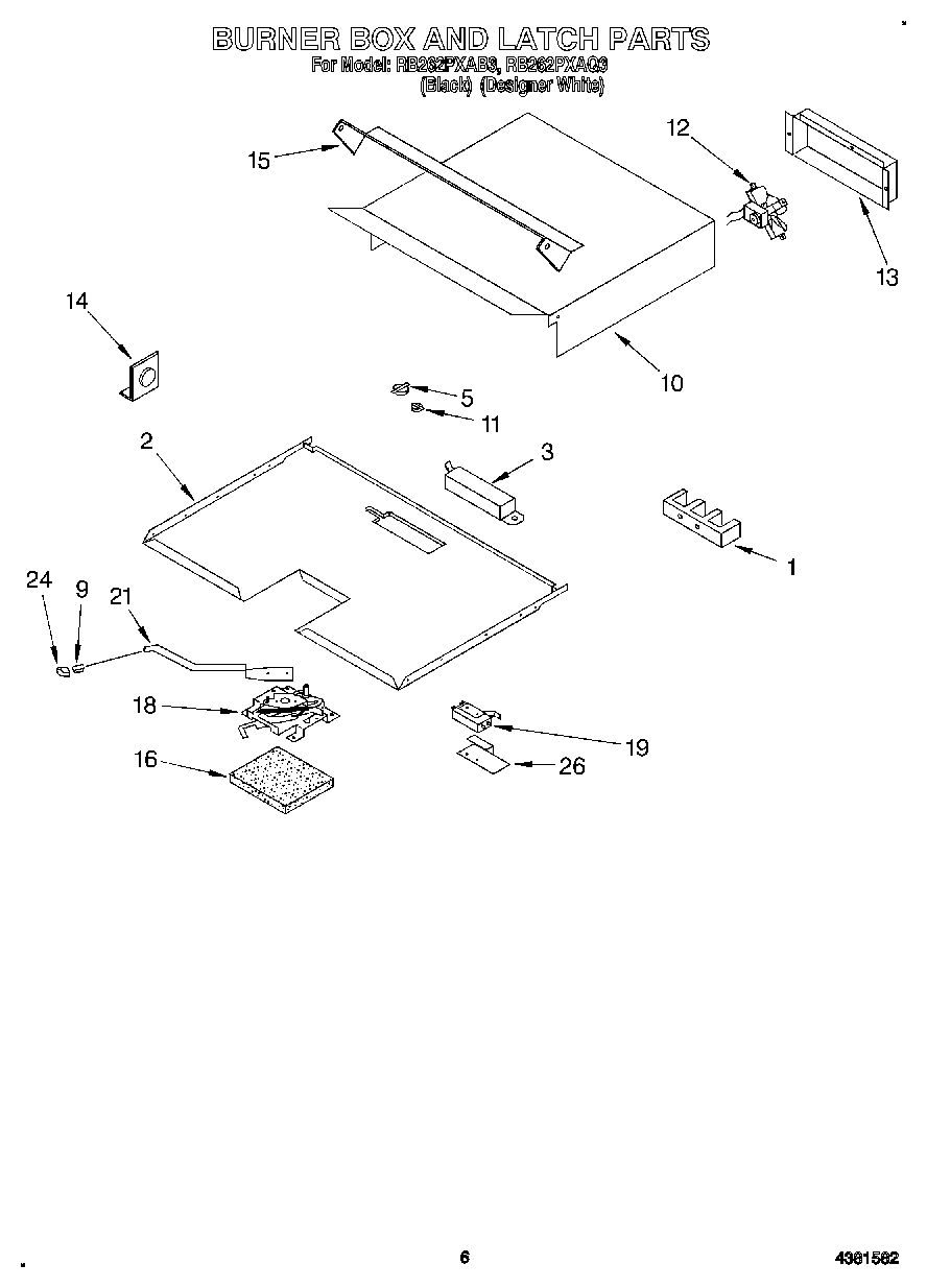 04 - BURNER BOX AND LATCH