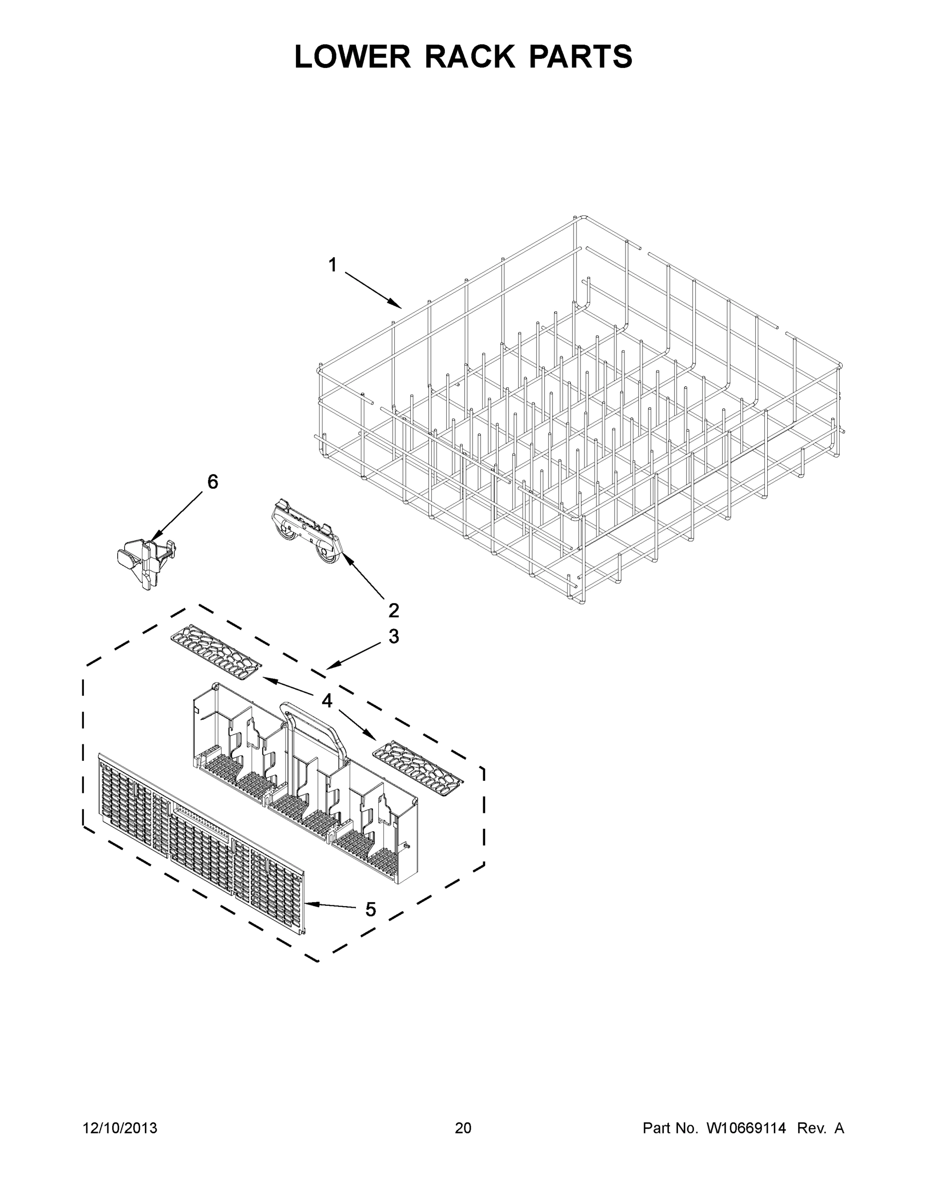 11 - LOWER RACK PARTS
