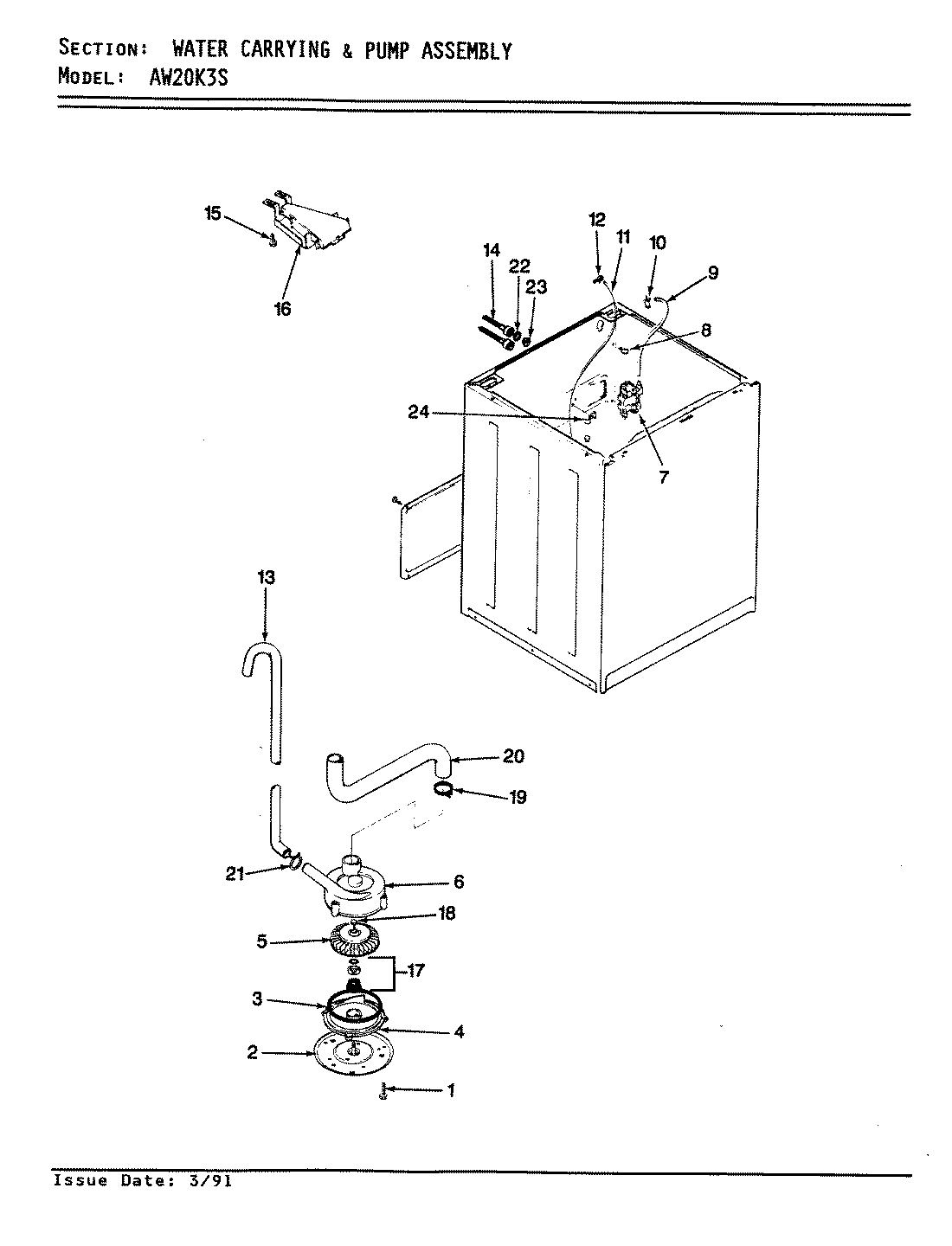 09 - WATER CARRYING & PUMP ASSY.