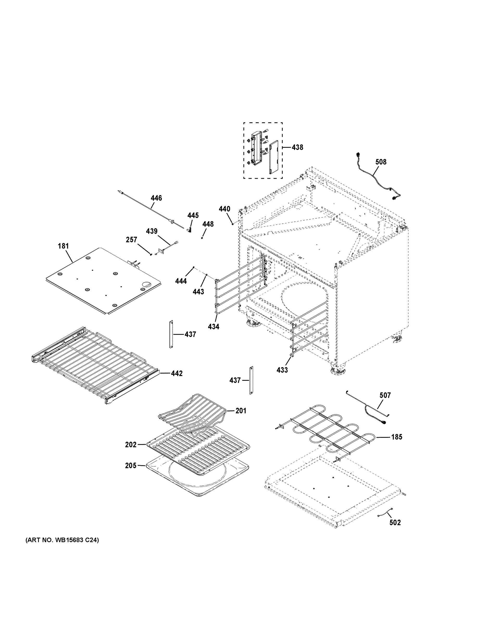OVEN CAVITY PARTS