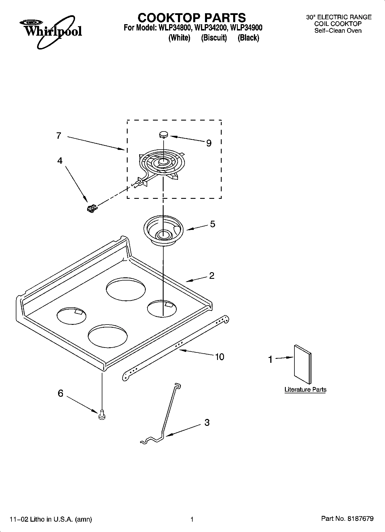 01 - COOKTOP PARTS
