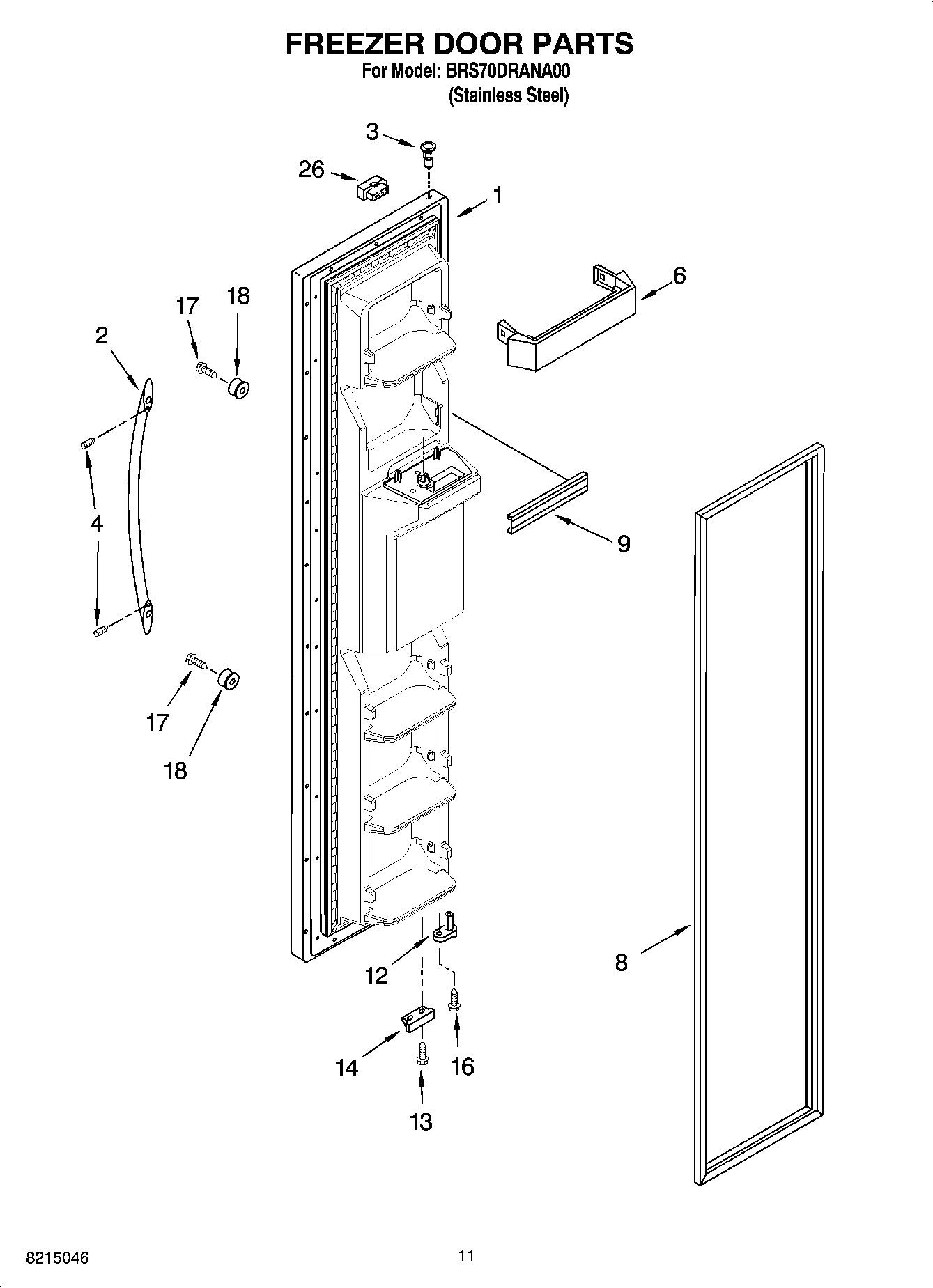 07 - FREEZER DOOR PARTS