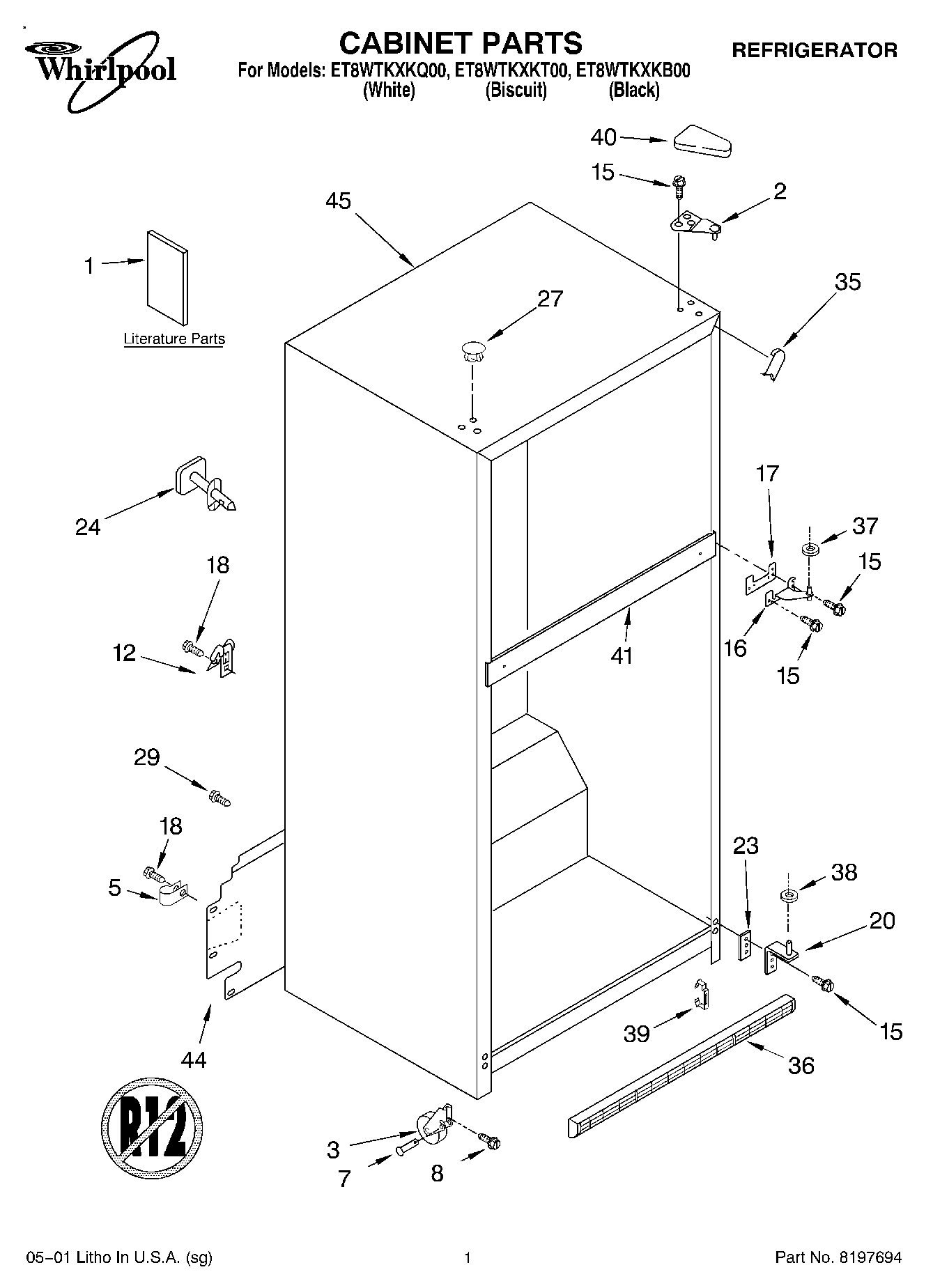 01 - CABINET, LITERATURE