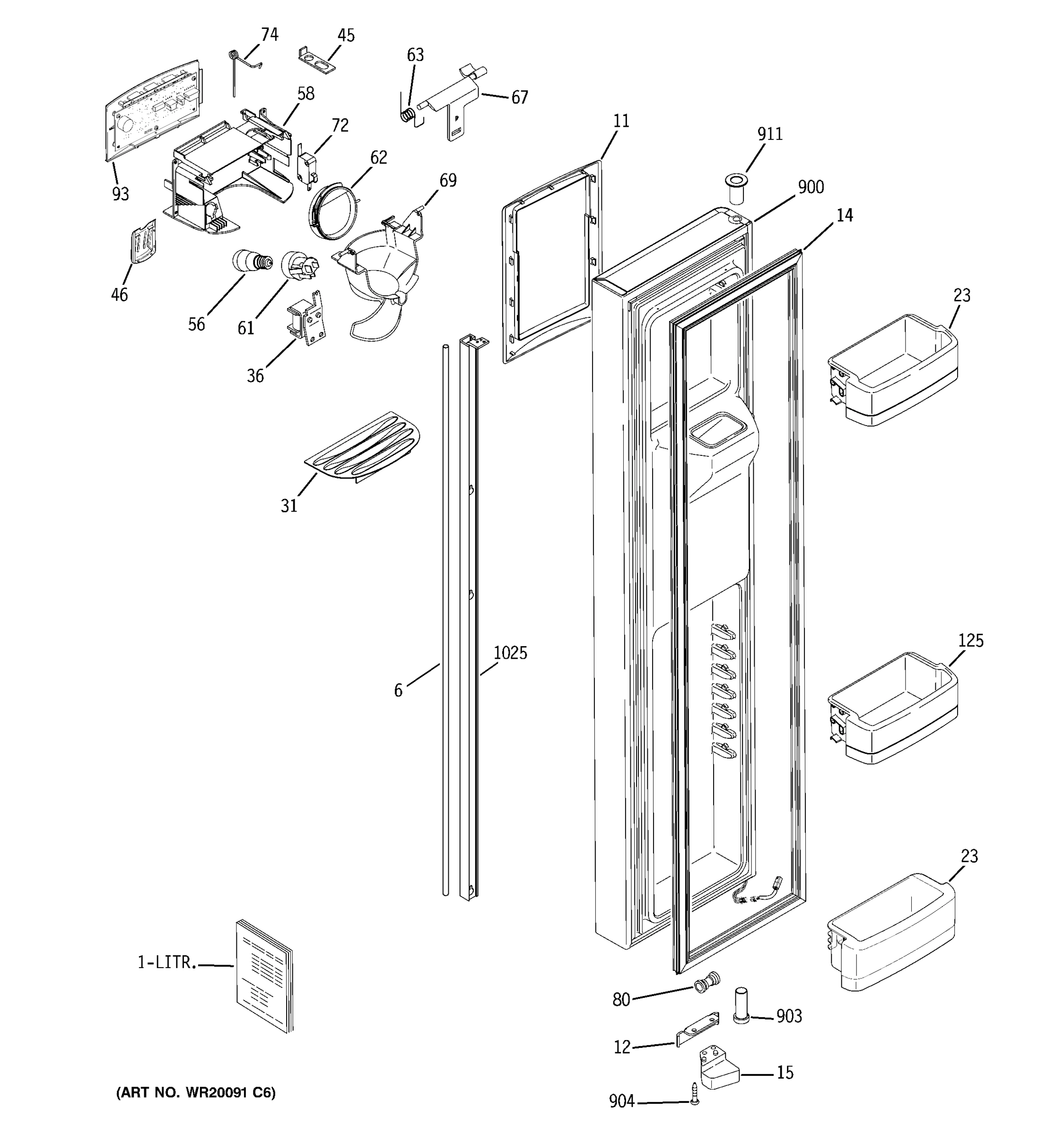 FREEZER DOOR