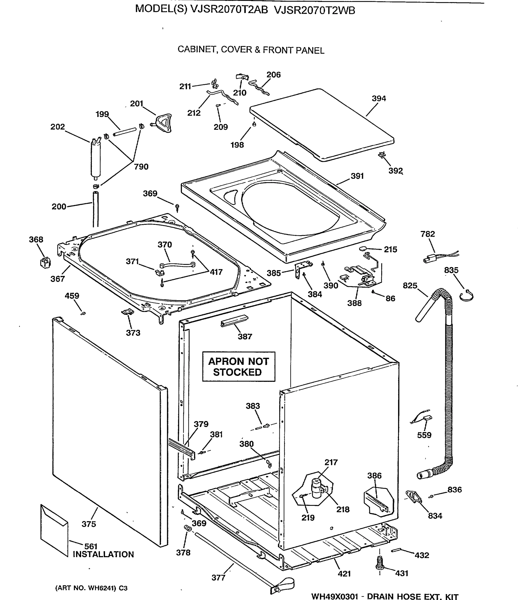 CABINET, COVER & FRONT PANEL