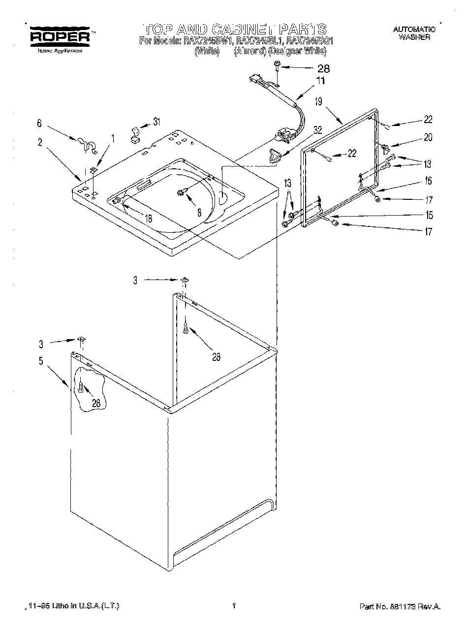 01 - TOP AND CABINET