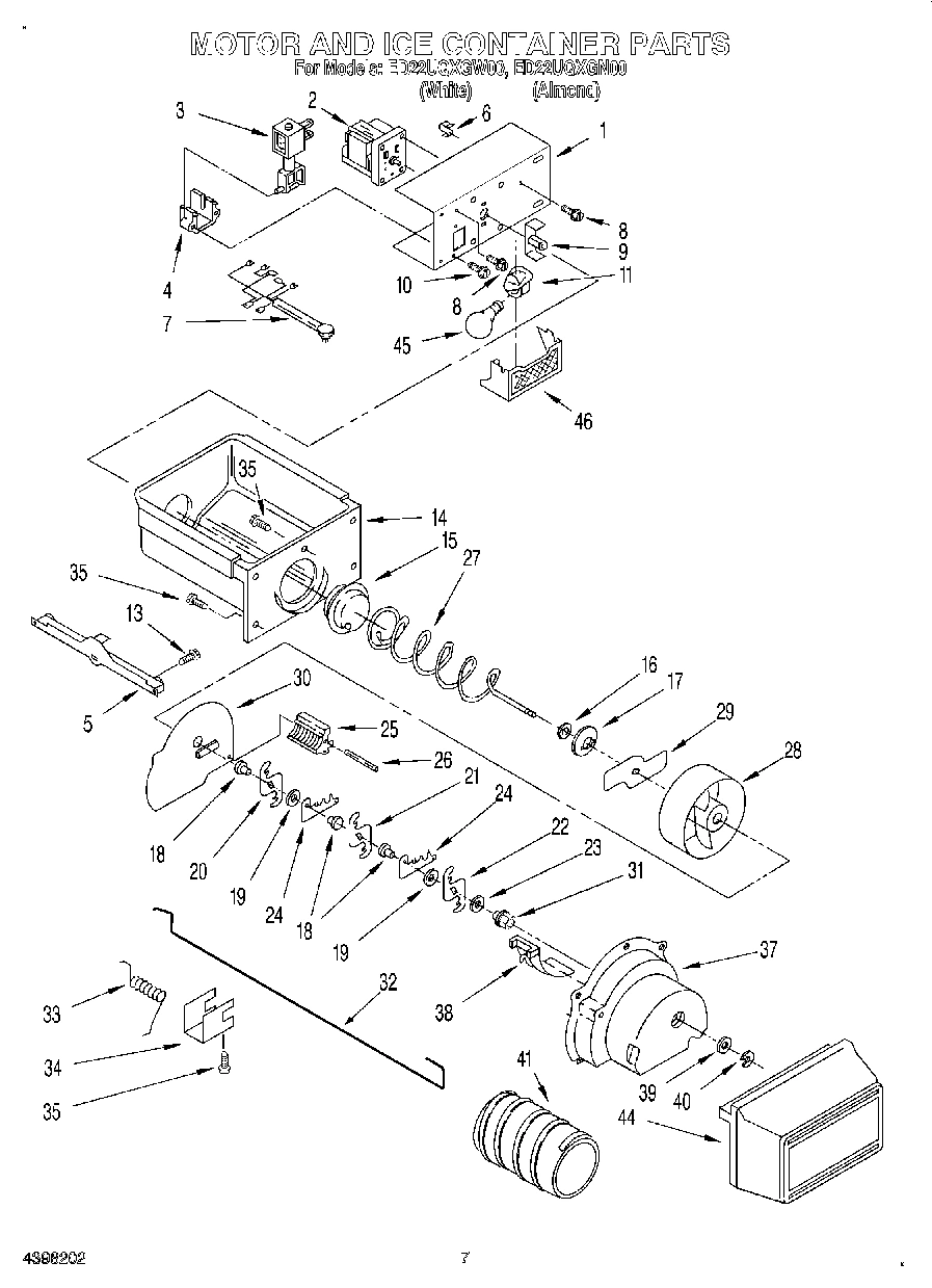 06 - MOTOR AND ICE CONTAINER