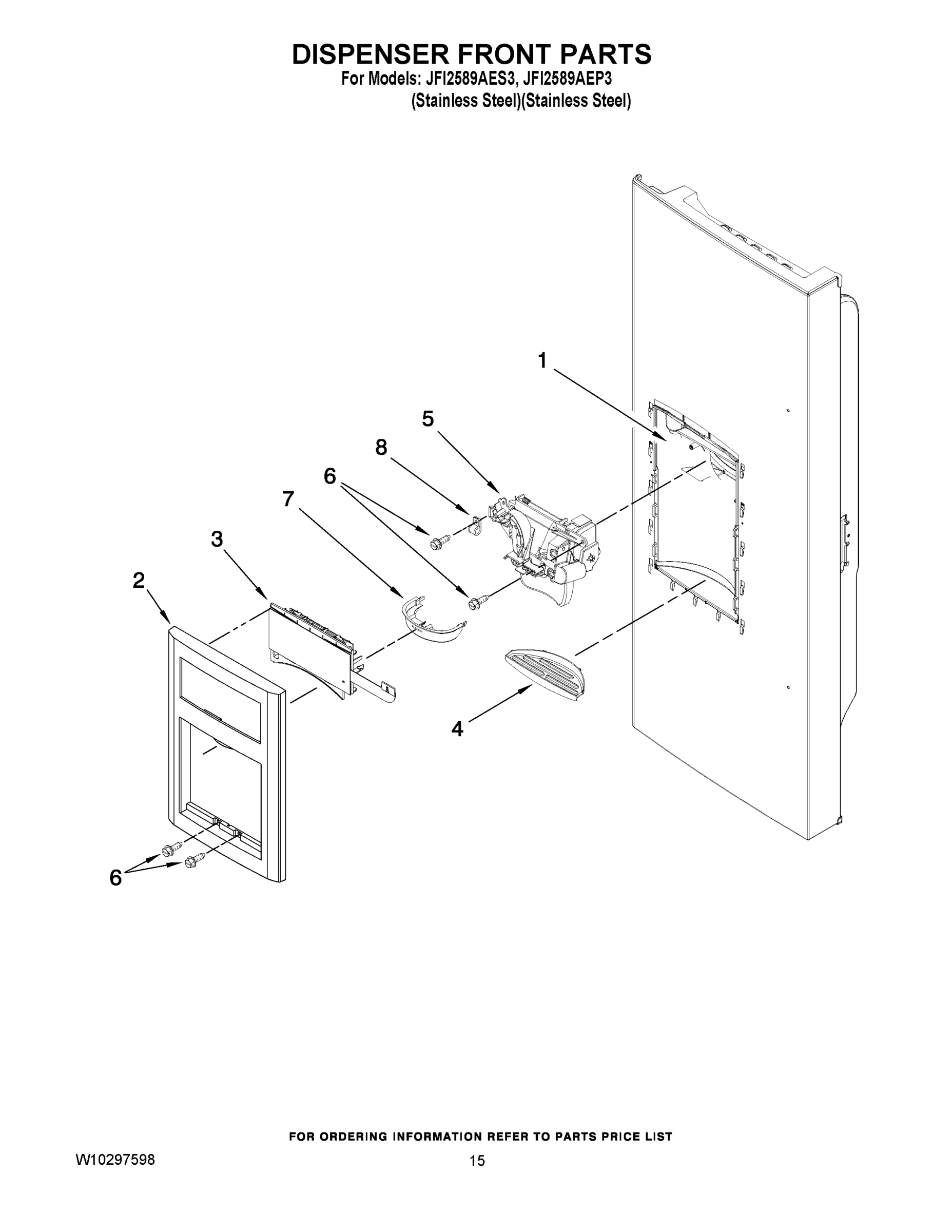 08 - DISPENSER FRONT PARTS
