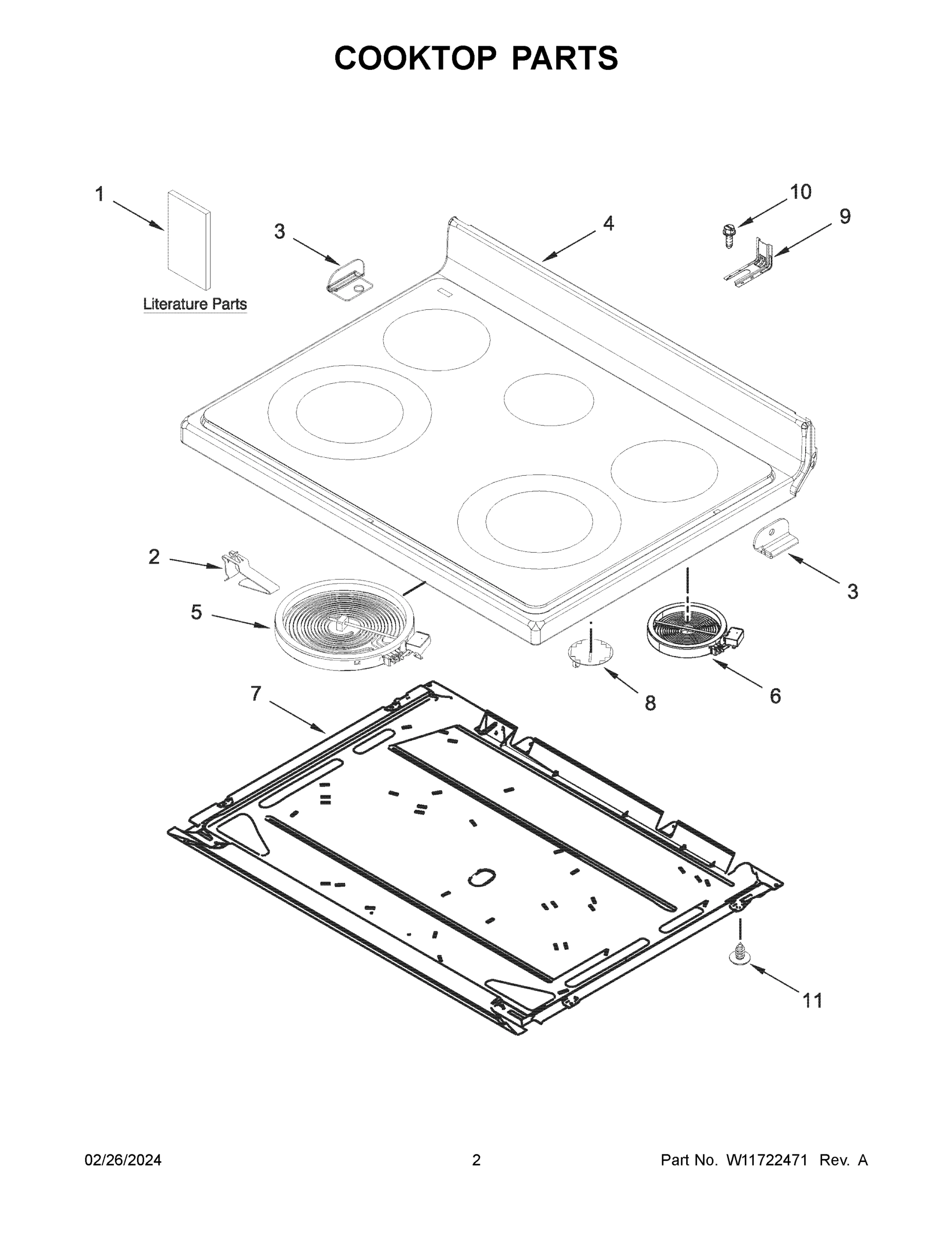 02 - COOKTOP PARTS