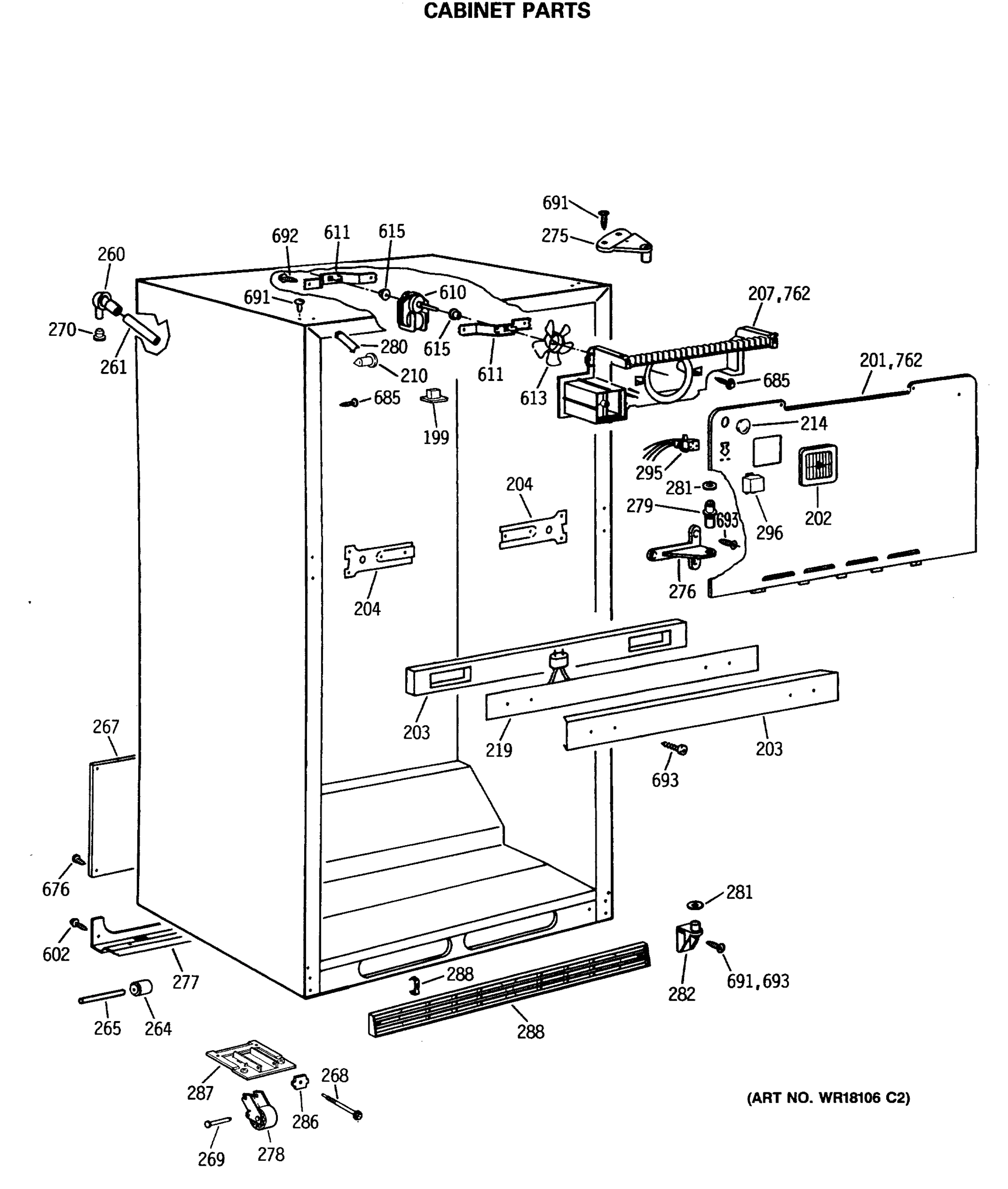 CABINET PARTS
