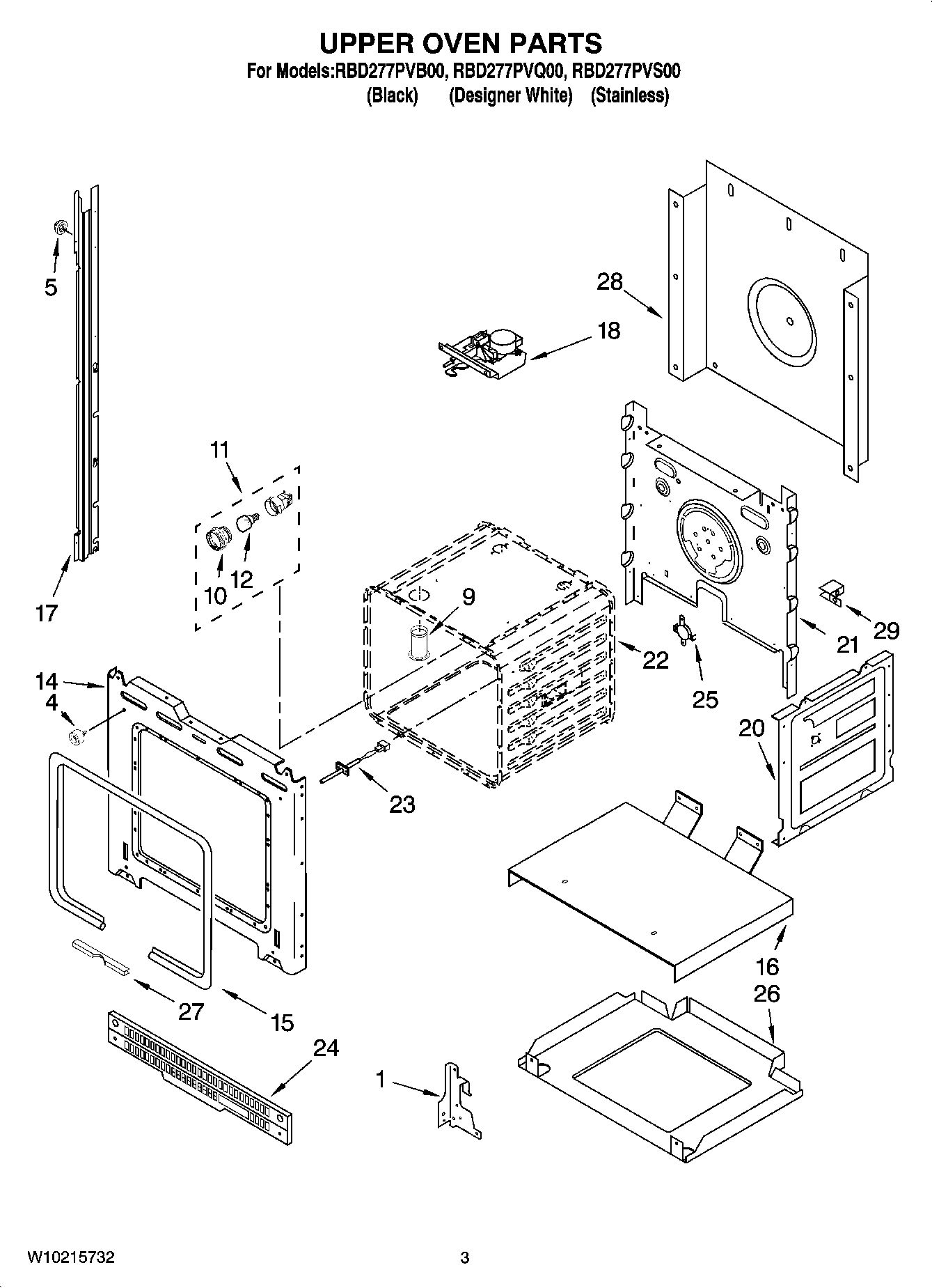 02 - UPPER OVEN PARTS