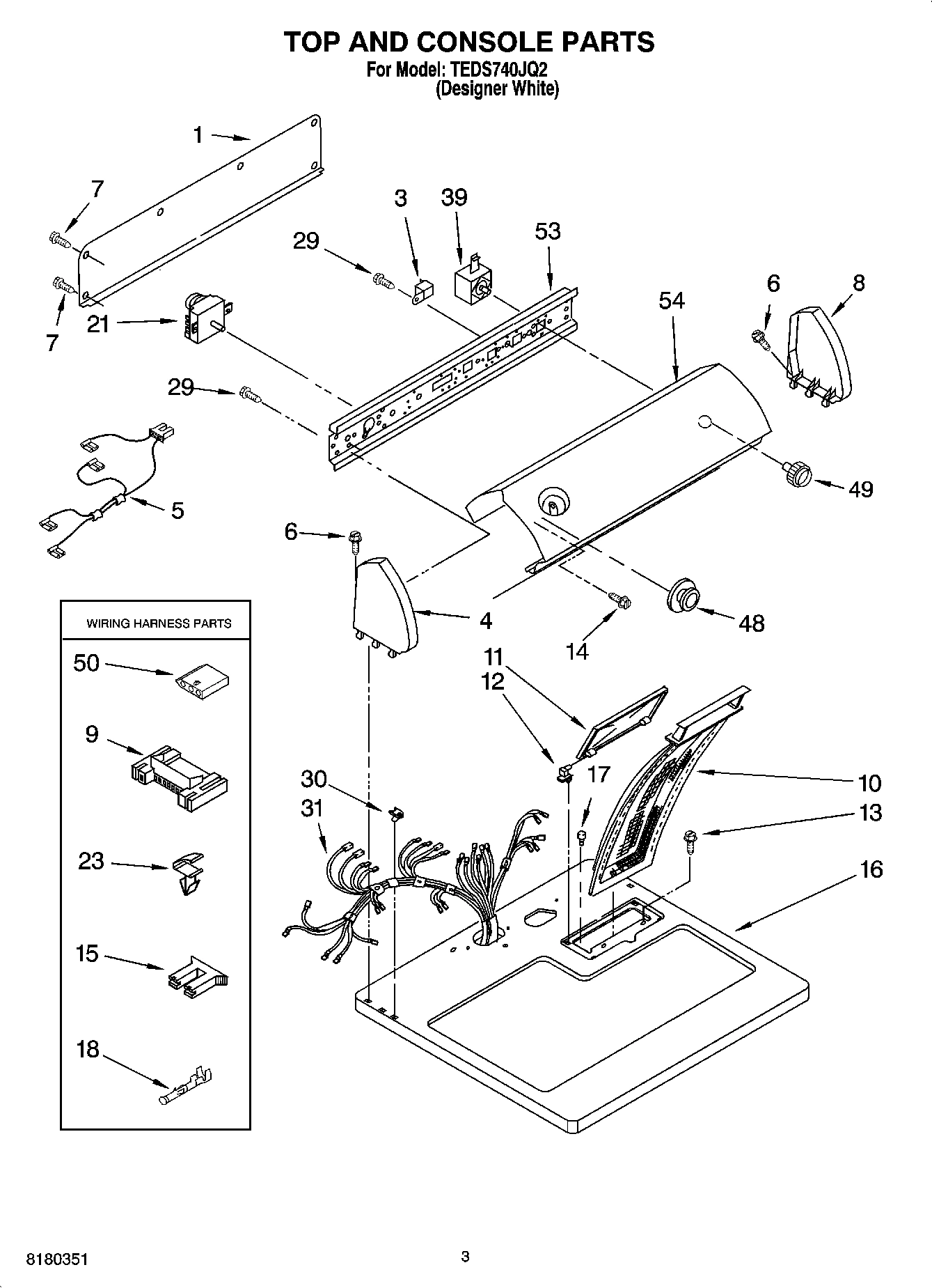 02 - TOP AND CONSOLE PARTS