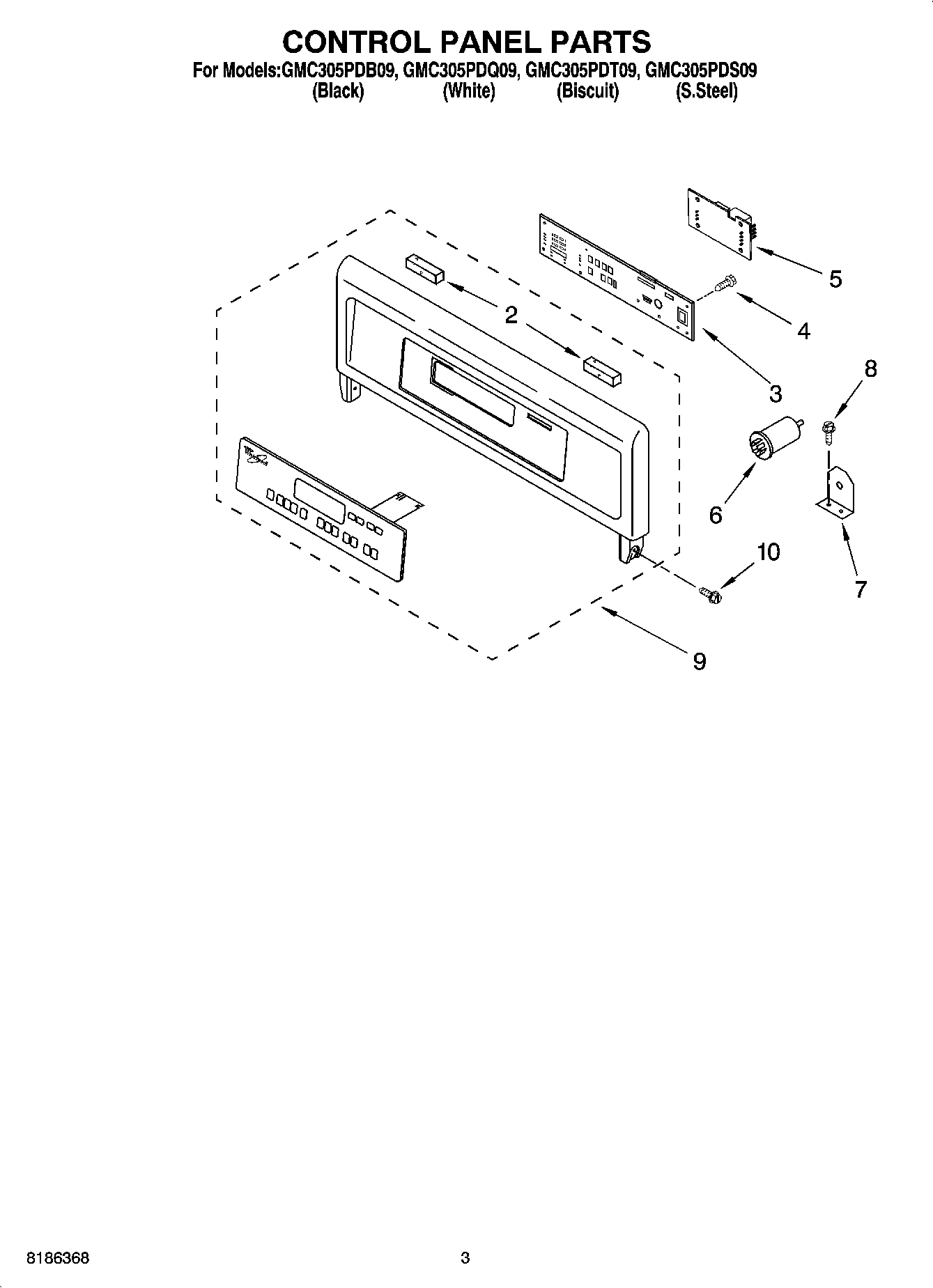 02 - CONTROL PANEL PARTS