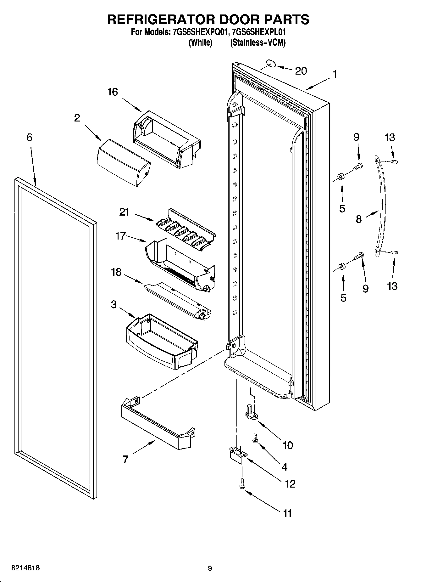06 - REFRIGERATOR DOOR PARTS