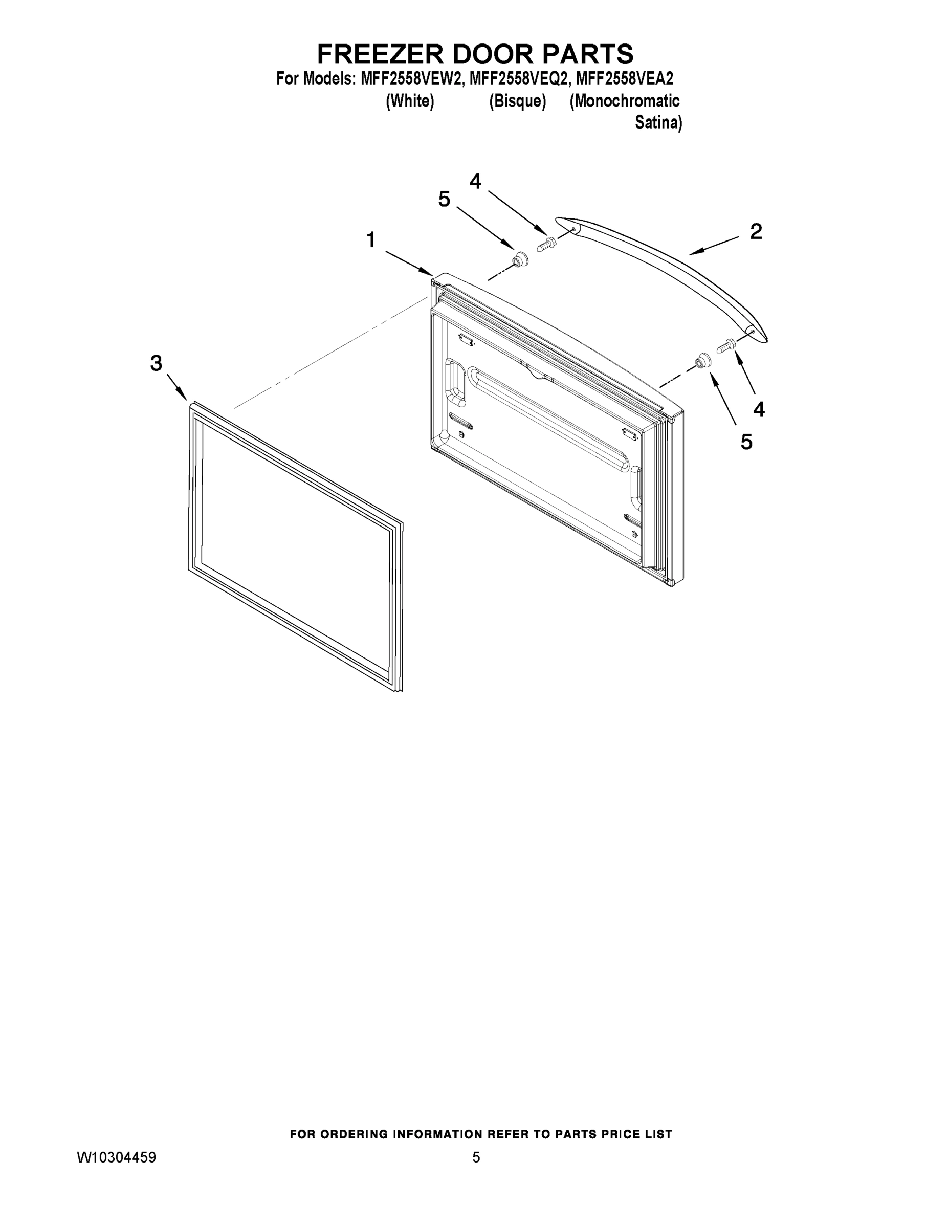 03 - FREEZER DOOR PARTS