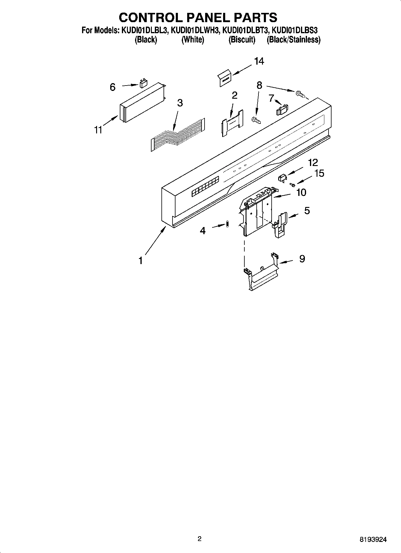 02 - CONTROL PANEL PARTS