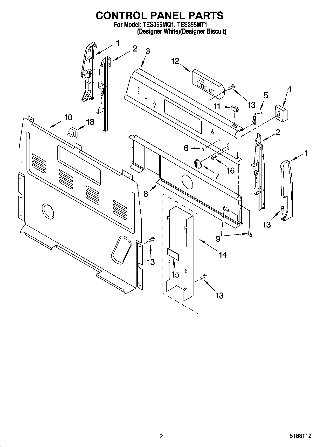02 - CONTROL PANEL PARTS