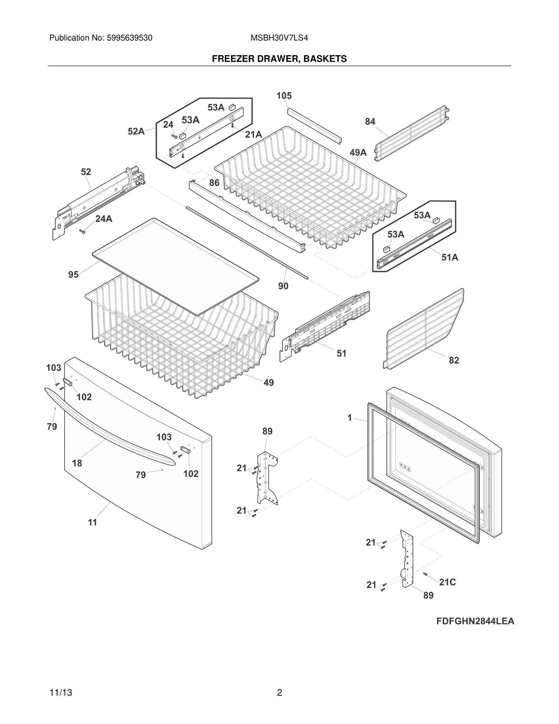 03 - FREEZER DRAWER, BASKETS