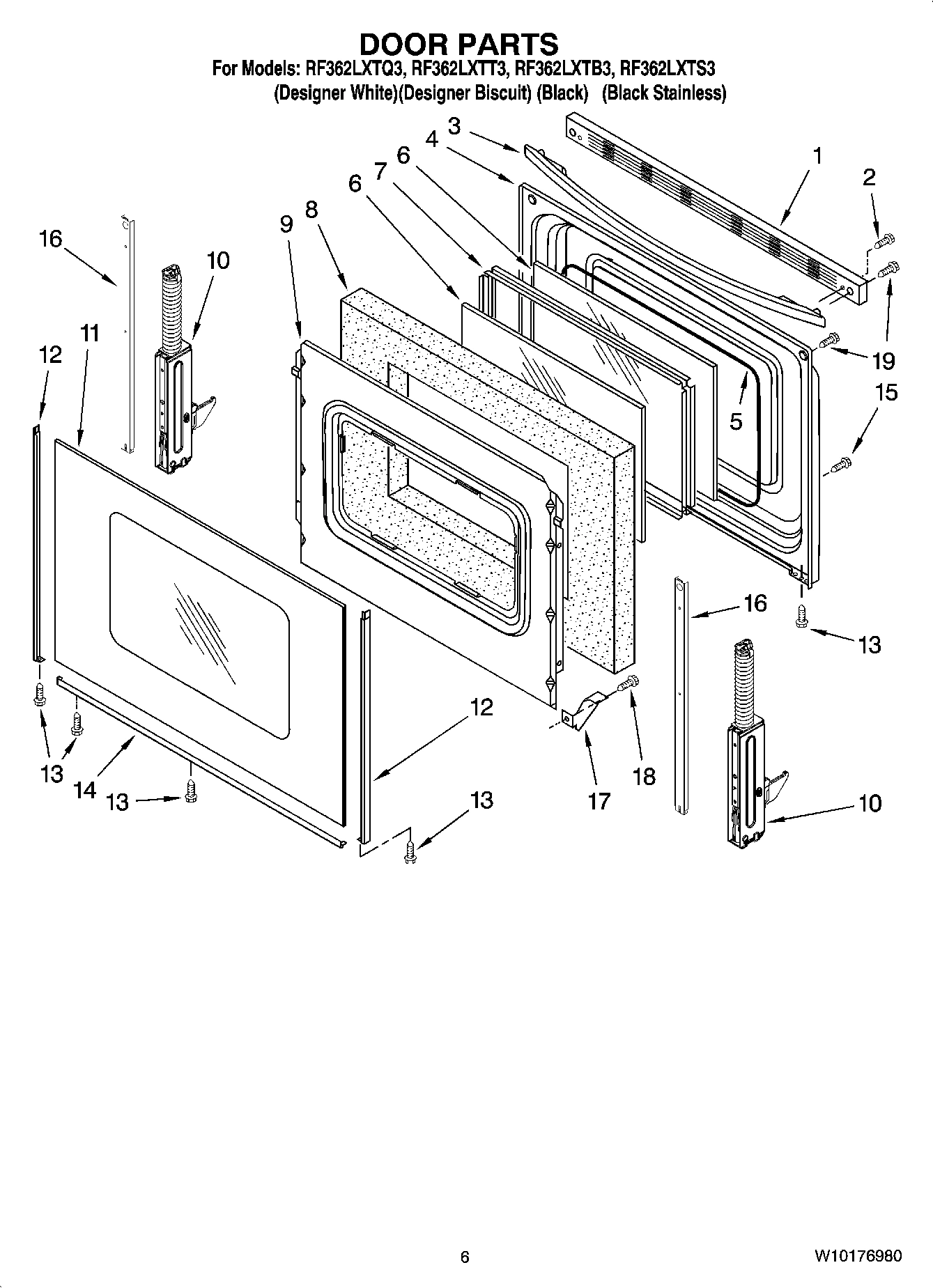 05 - DOOR PARTS, OPTIONAL PARTS (NOT INCLUDED)