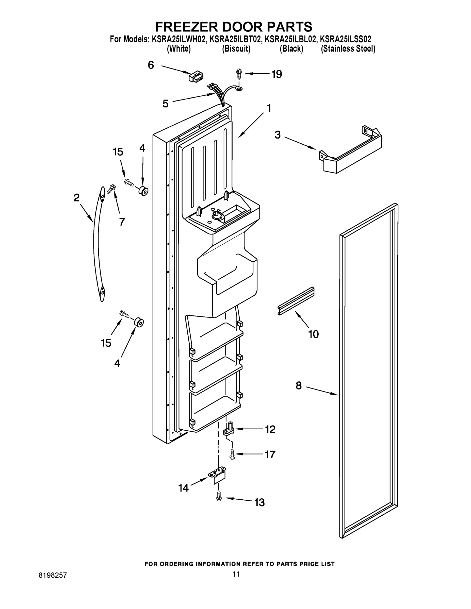 08 - FREEZER DOOR PARTS