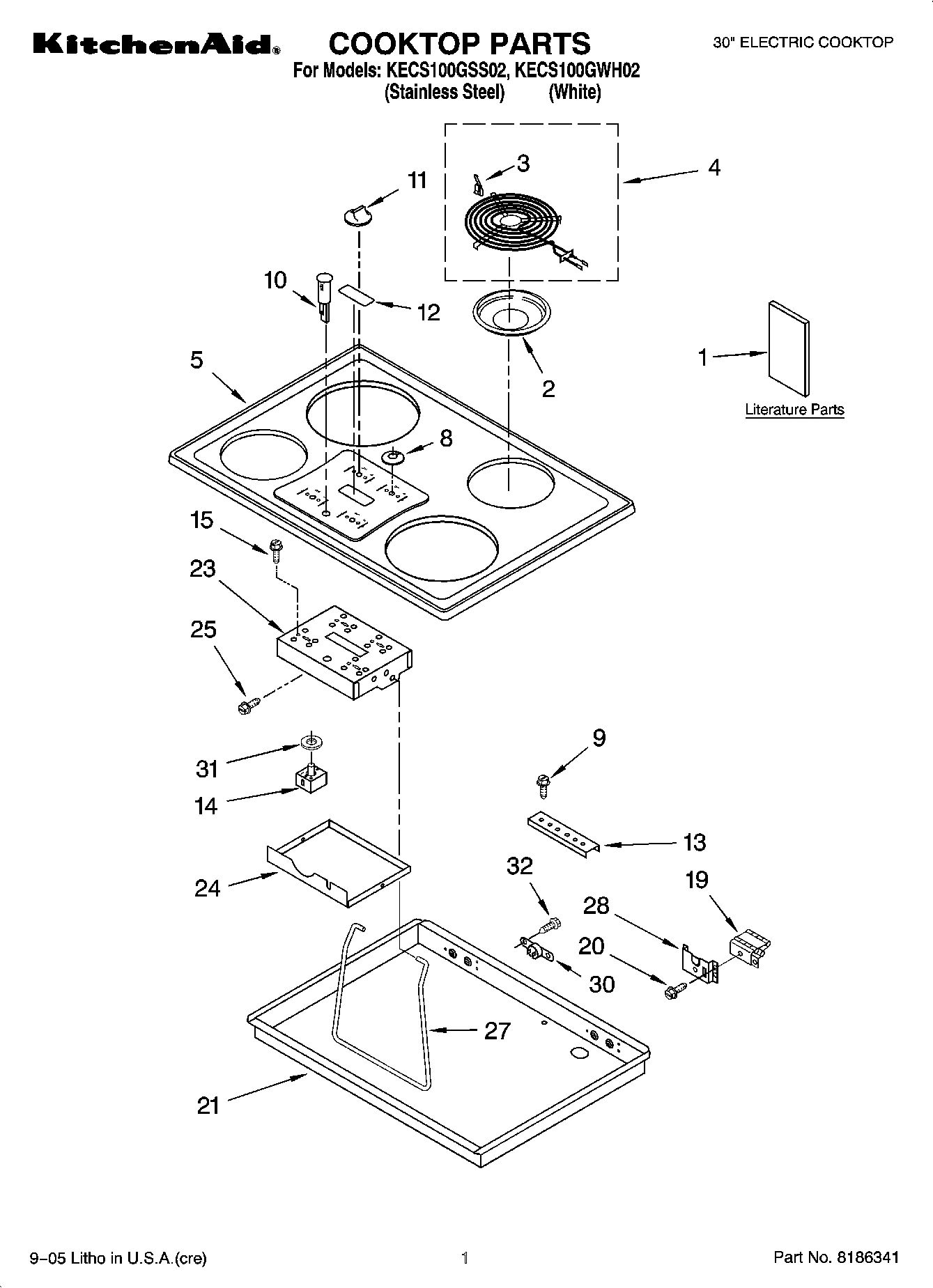 01 - COOKTOP PARTS