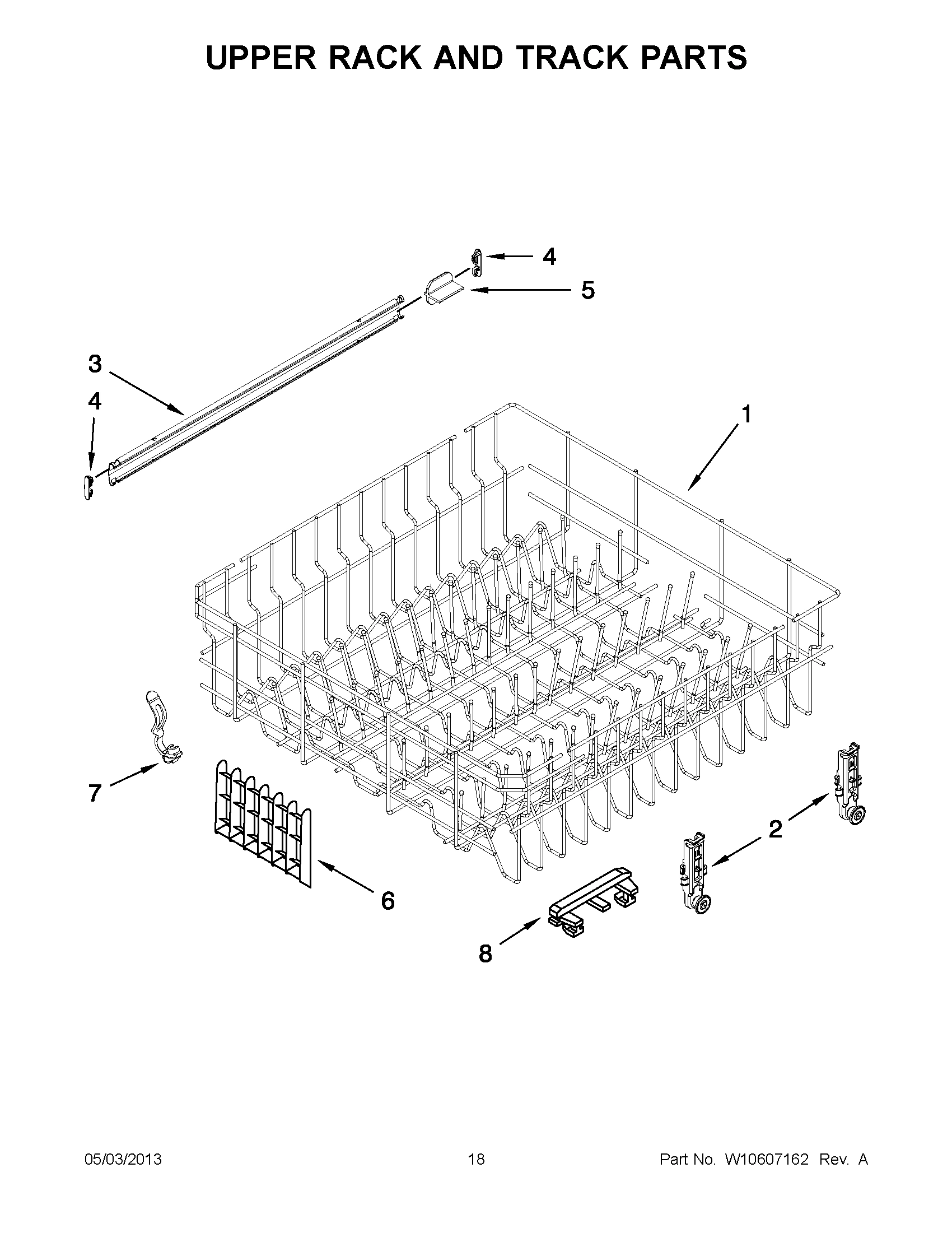 09 - UPPER RACK AND TRACK PARTS