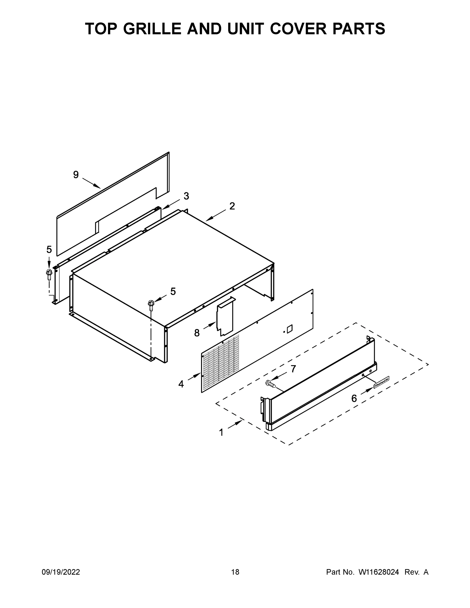 10 - TOP GRILLE AND UNIT COVER PARTS