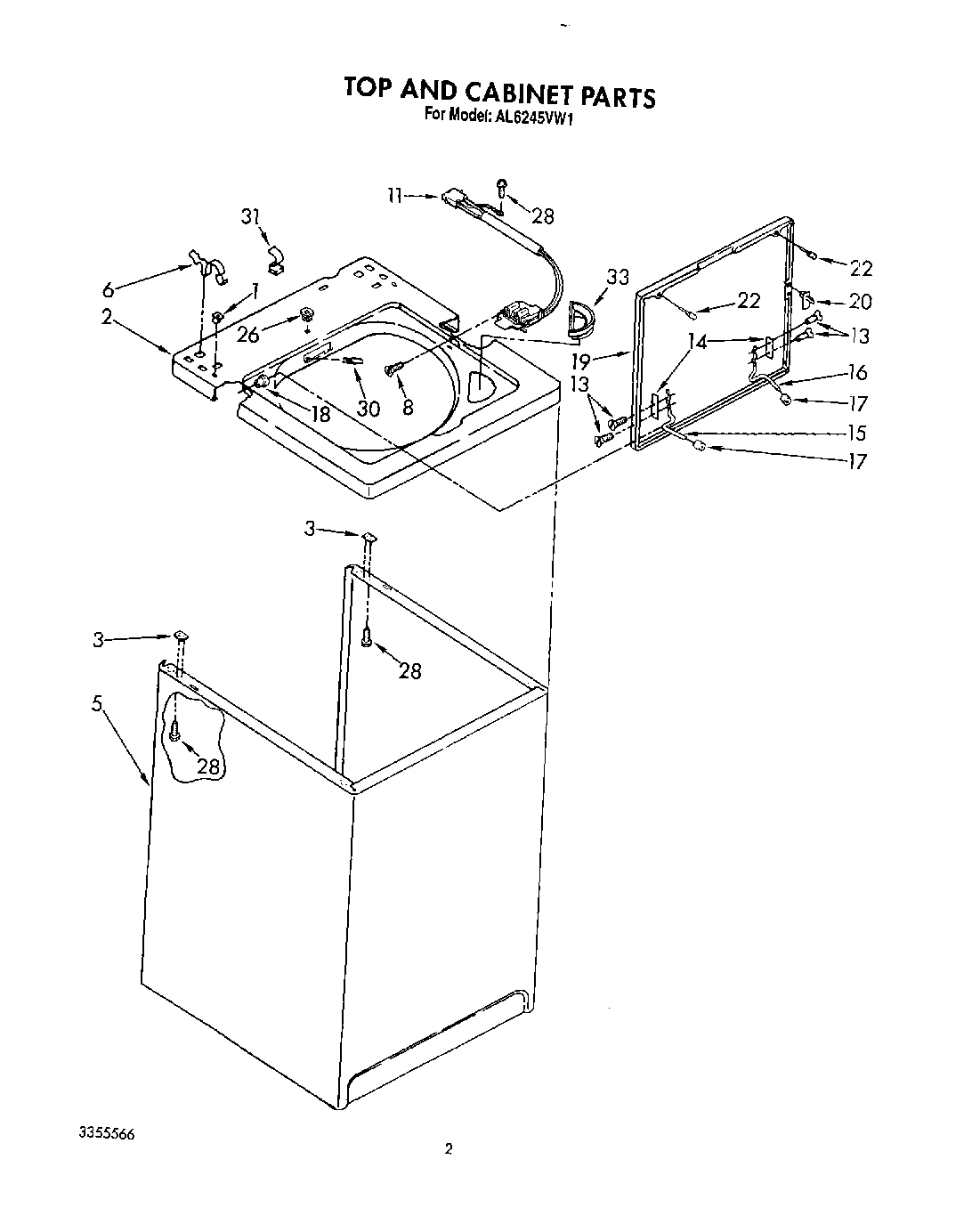 02 - TOP AND CABINET, LIT/OPTIONAL