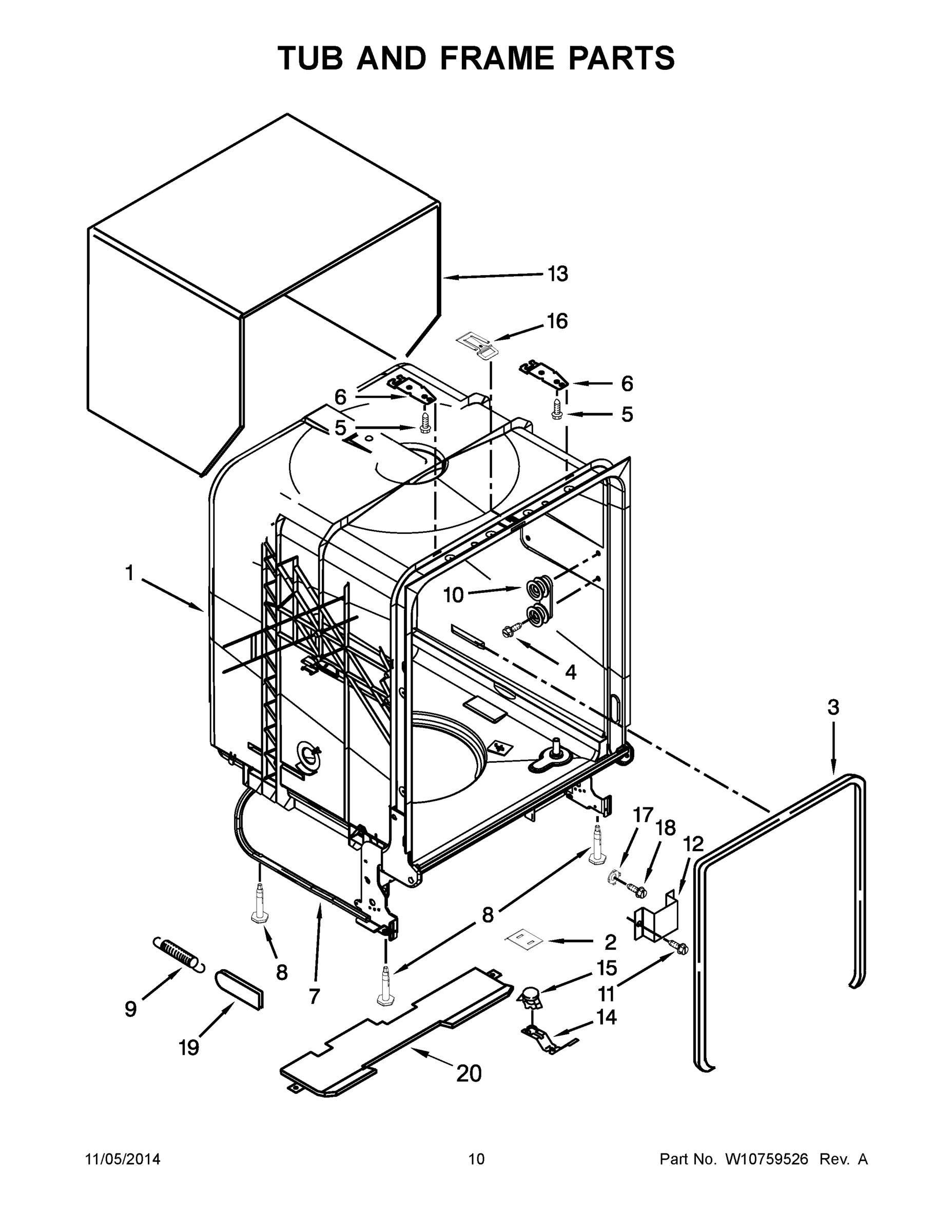 06 - TUB AND FRAME PARTS