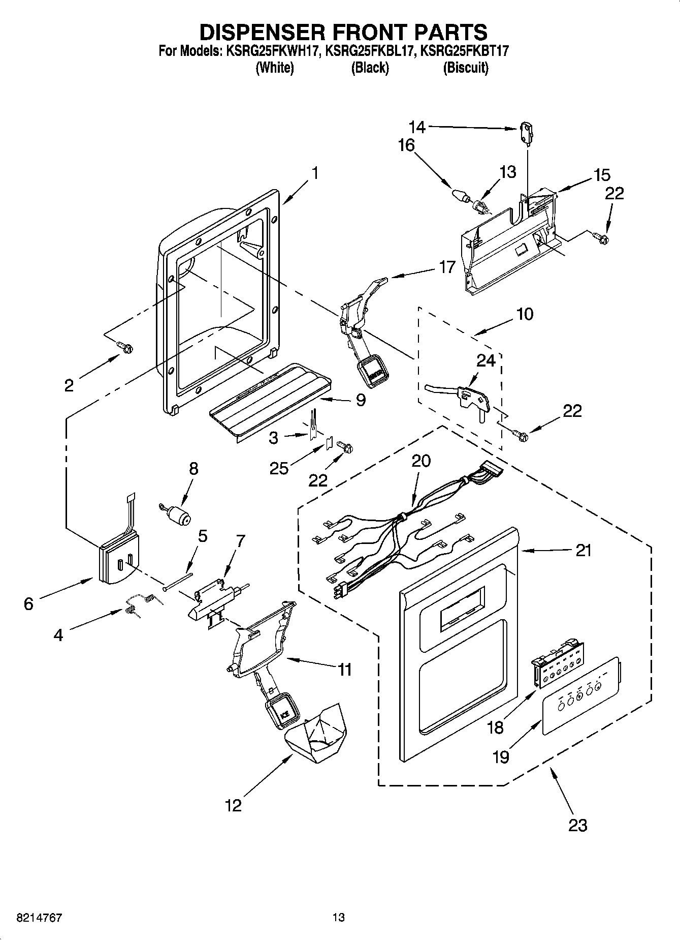 08 - DISPENSER FRONT PARTS