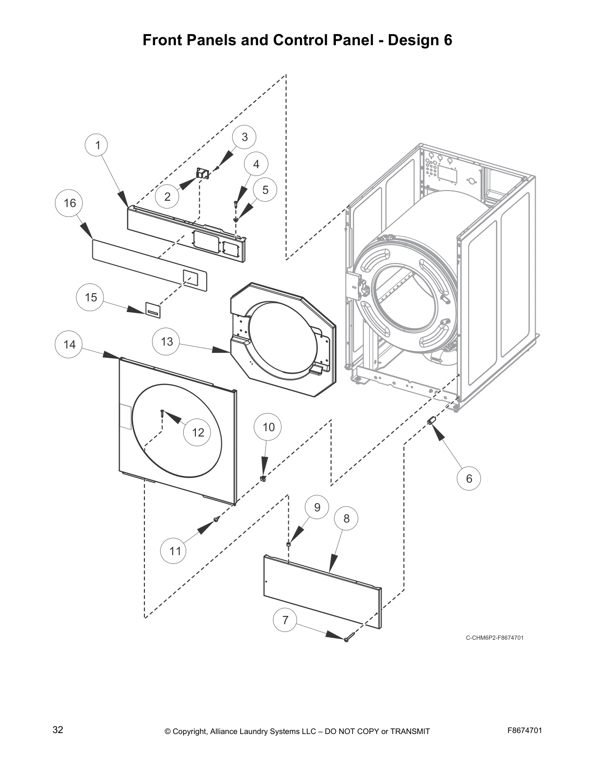 Front Panels and Control Panel - Design 6