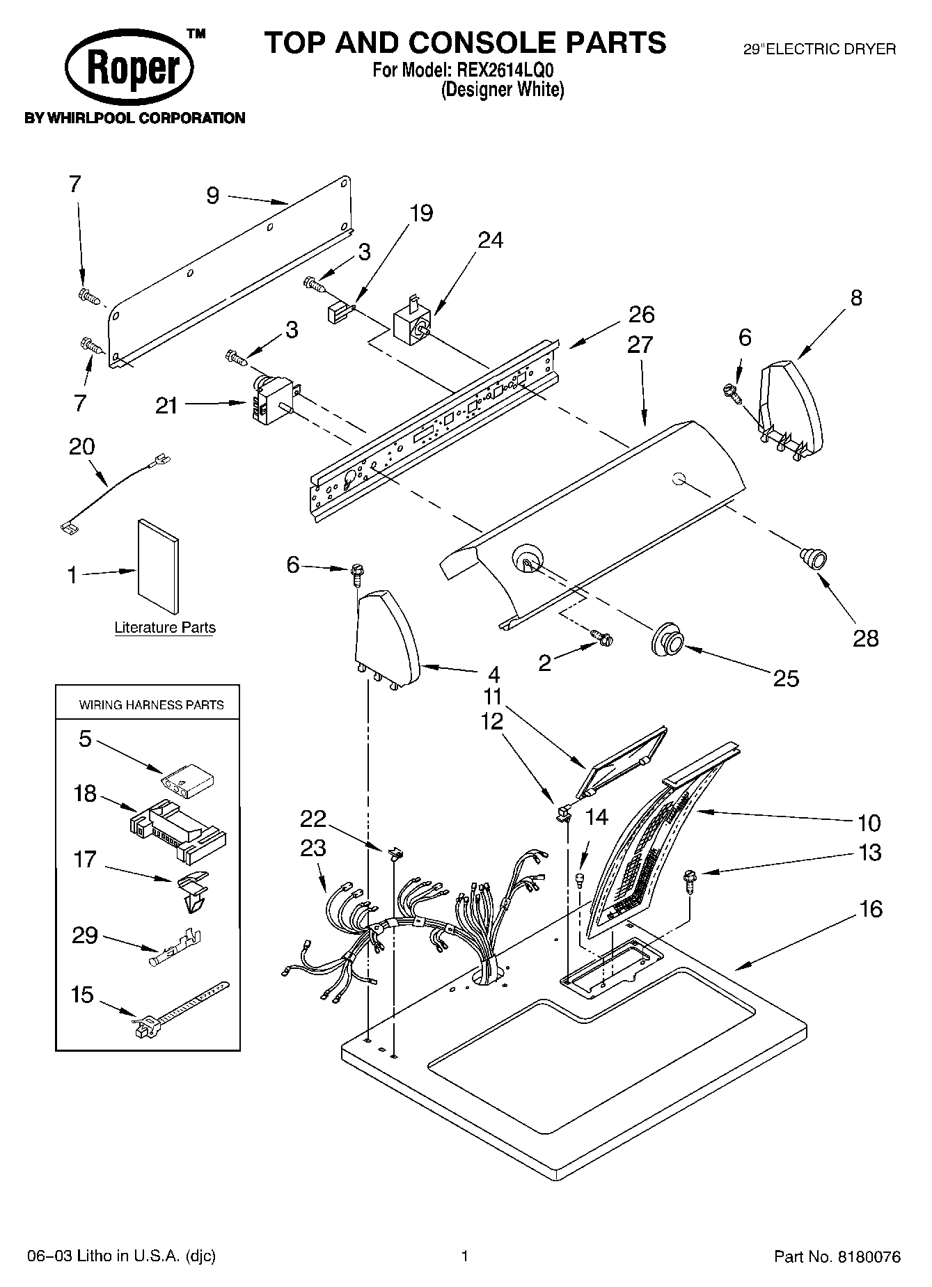 01 - TOP AND CONSOLE PARTS