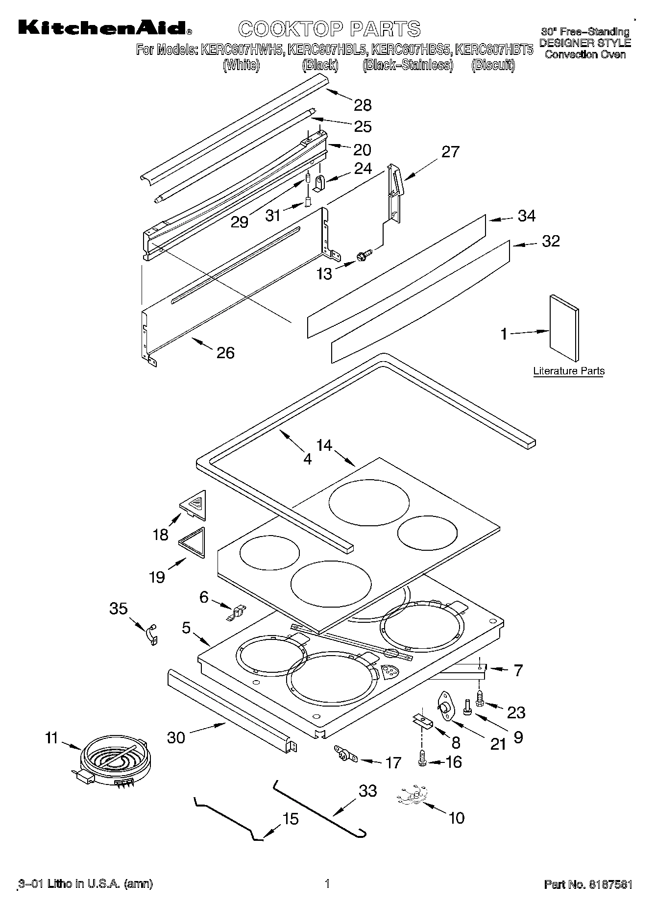 01 - COOKTOP, LITERATURE