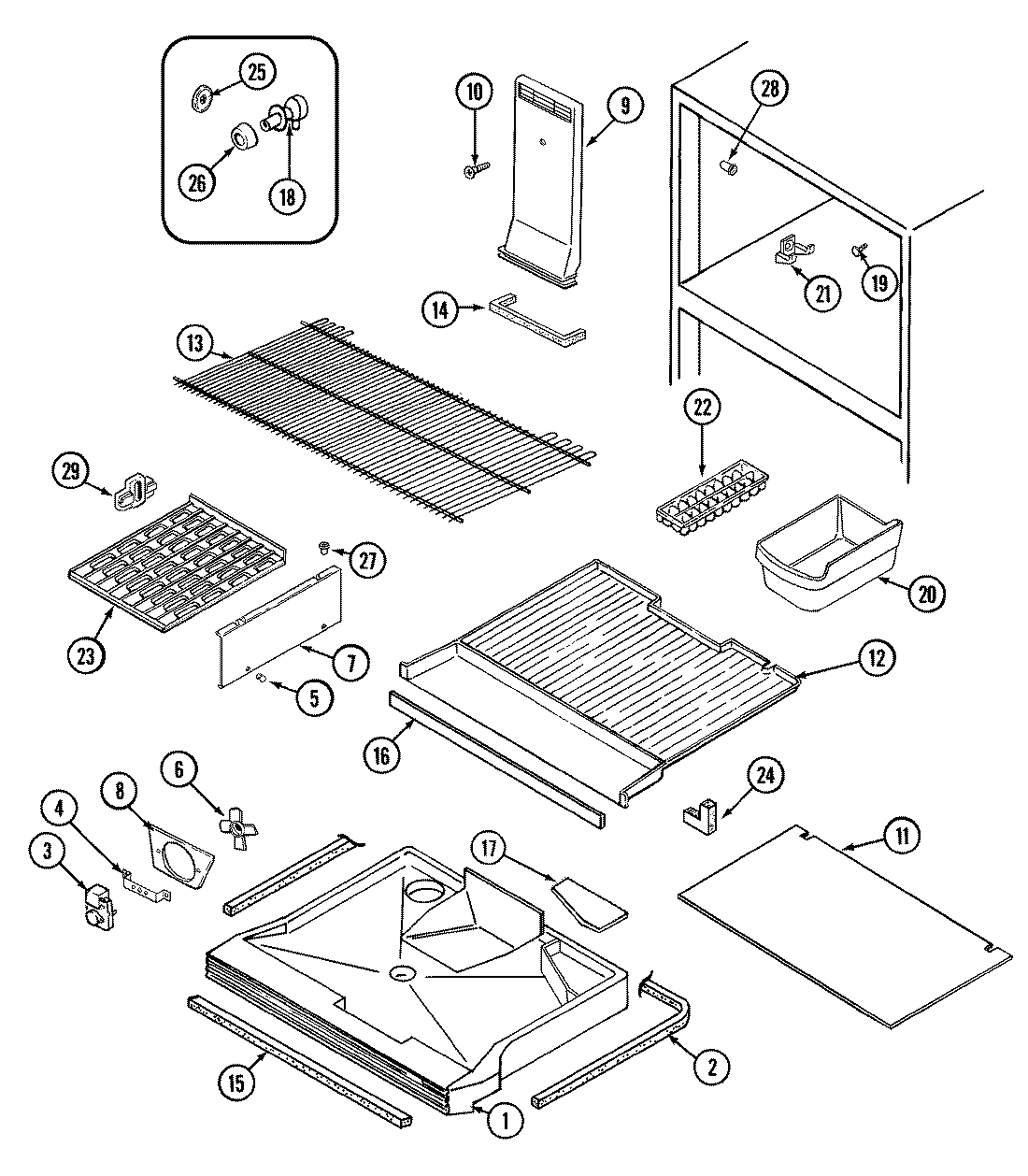 01 - FREEZER COMPARTMENT