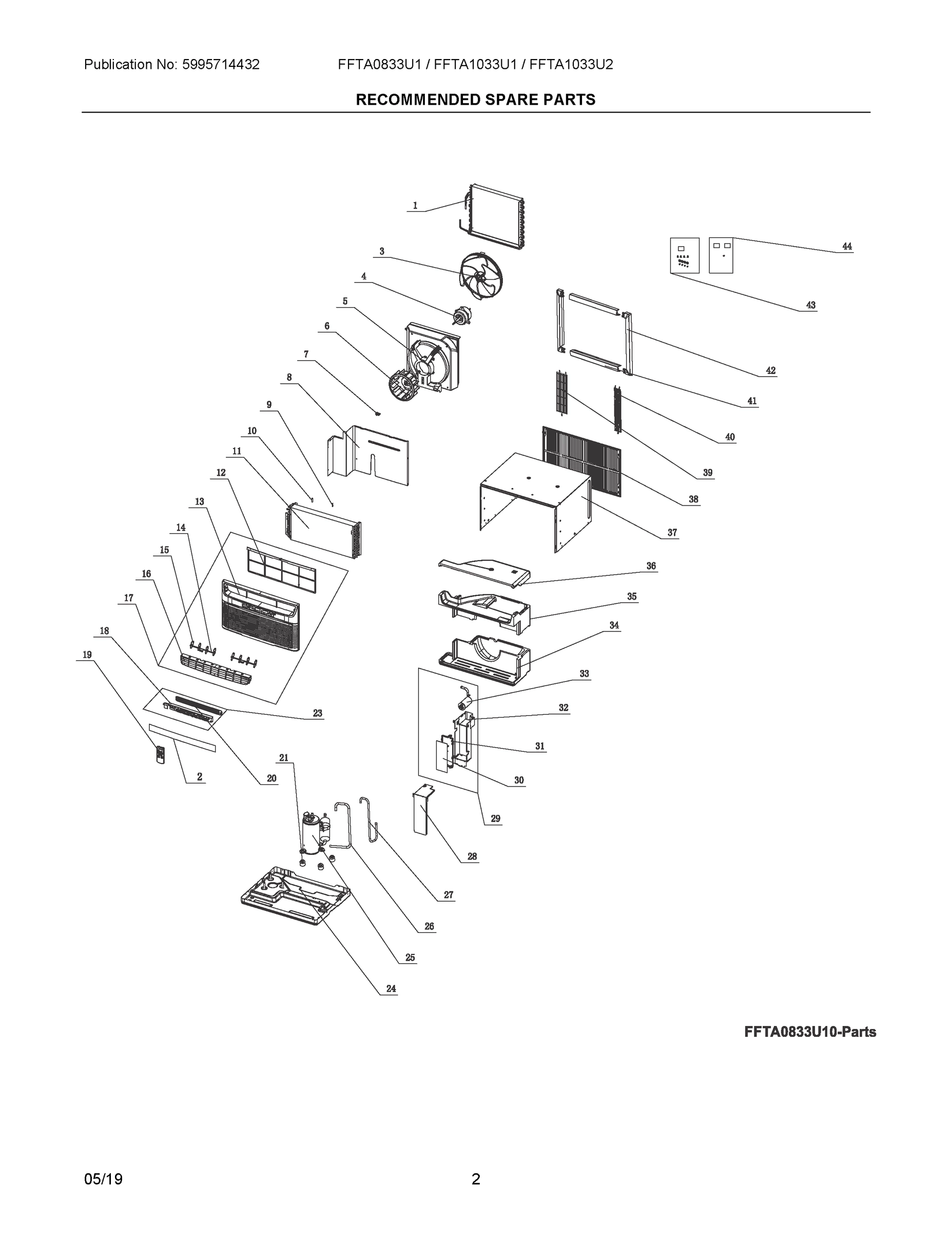 02 - RECOMMENDED SPARE PARTS