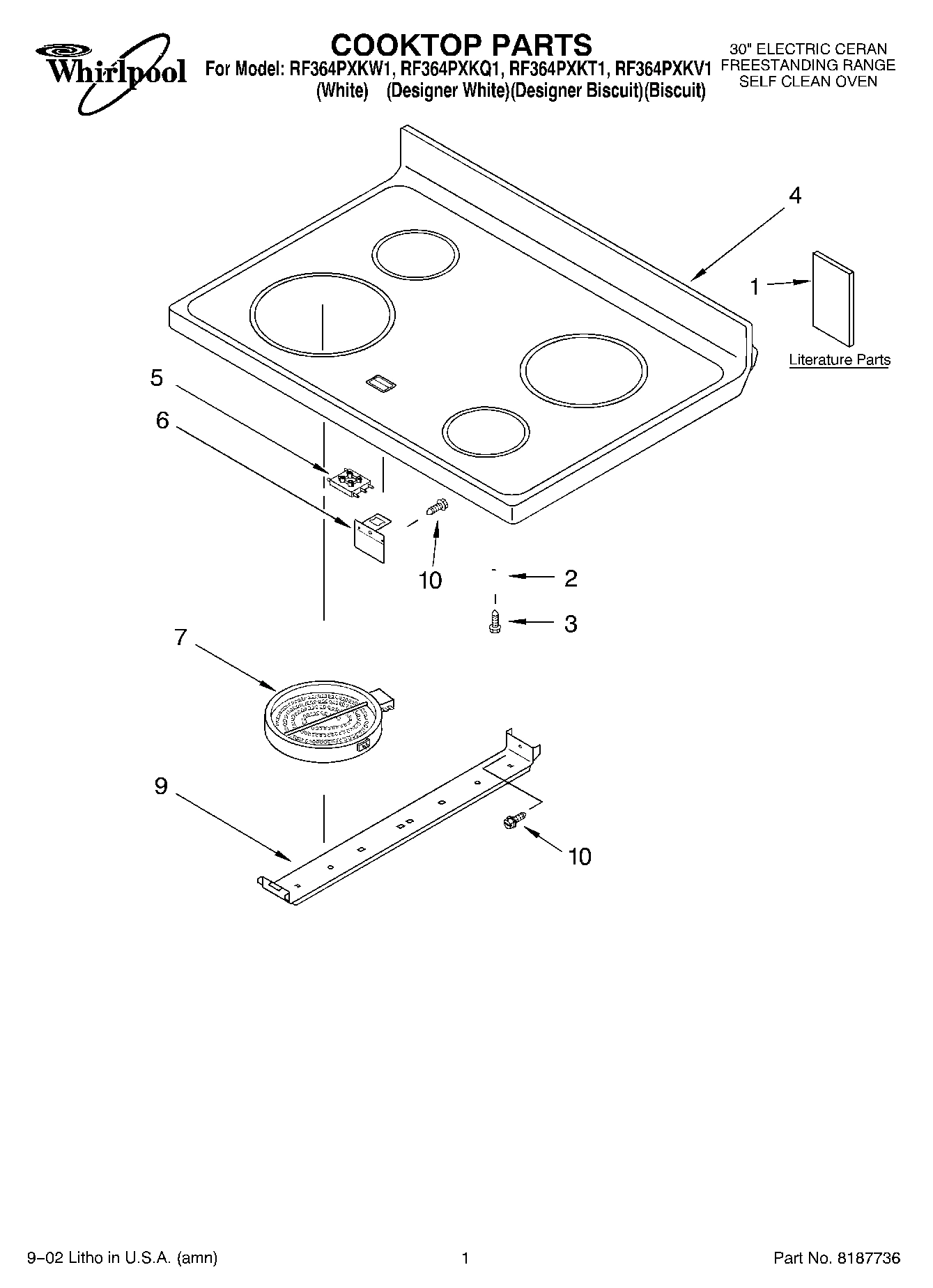 01 - COOKTOP, LITERATURE