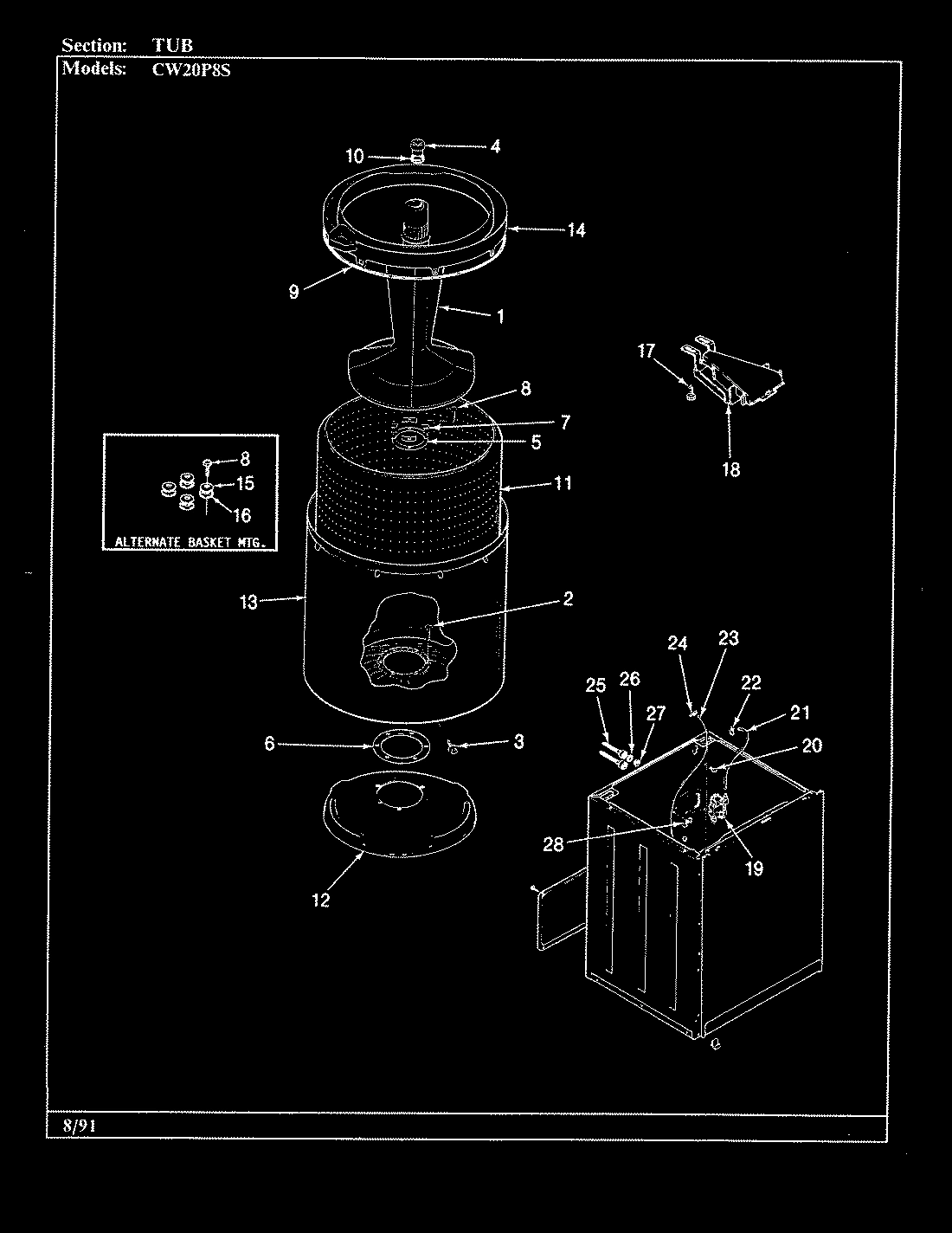 10 - TUB (CW20P8xS)(ORIGNIAL)