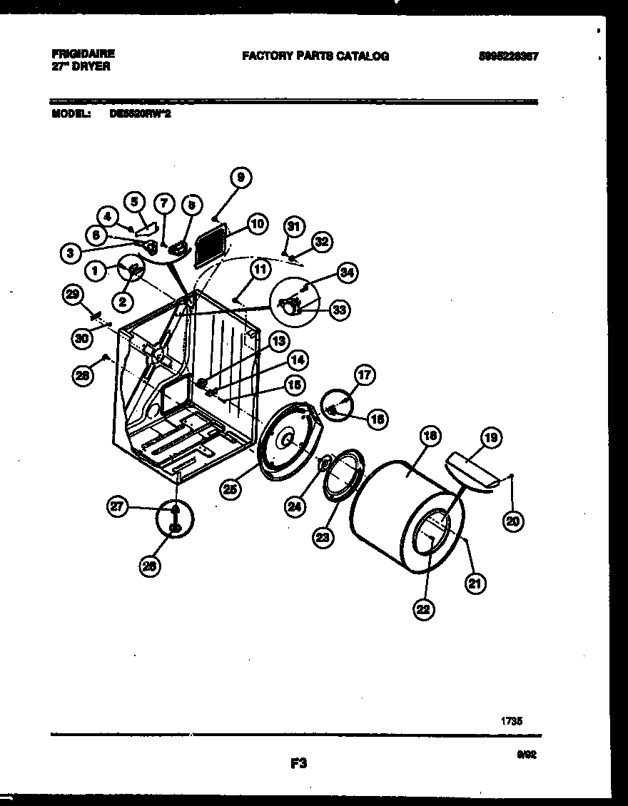 02 - CABINET AND COMPONENT PARTS