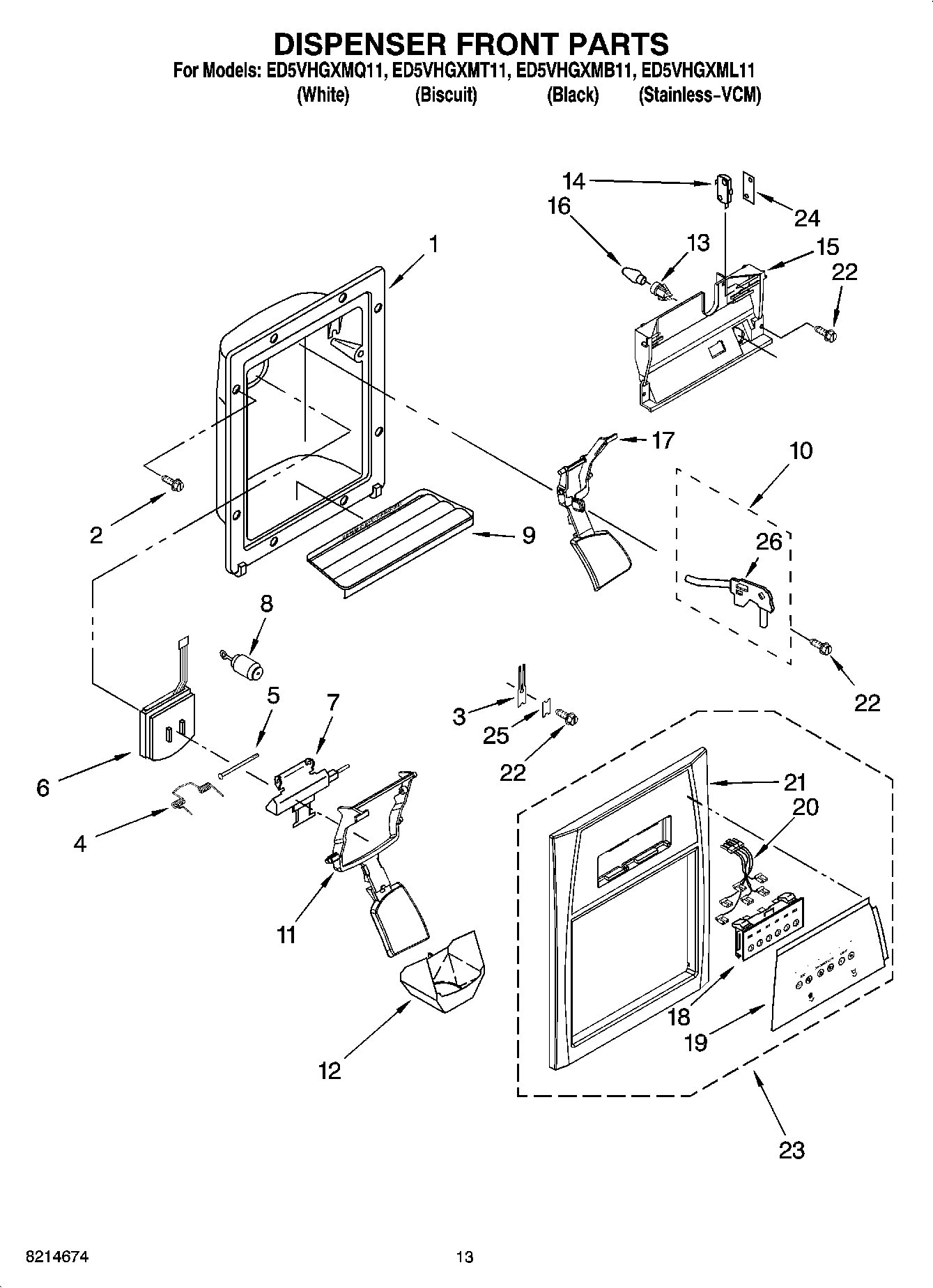 08 - DISPENSER FRONT PARTS