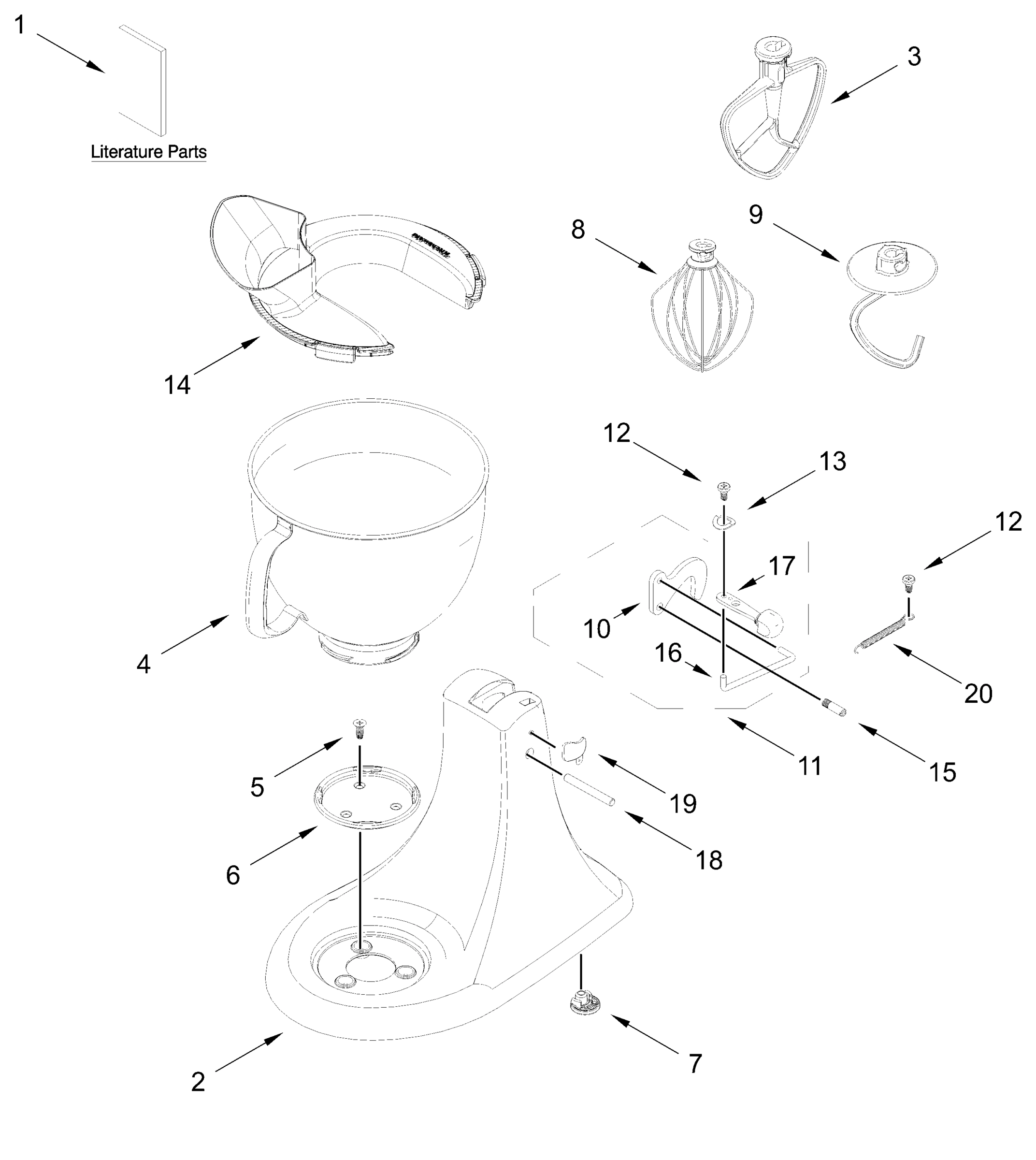 BASE AND PEDESTAL UNIT PARTS