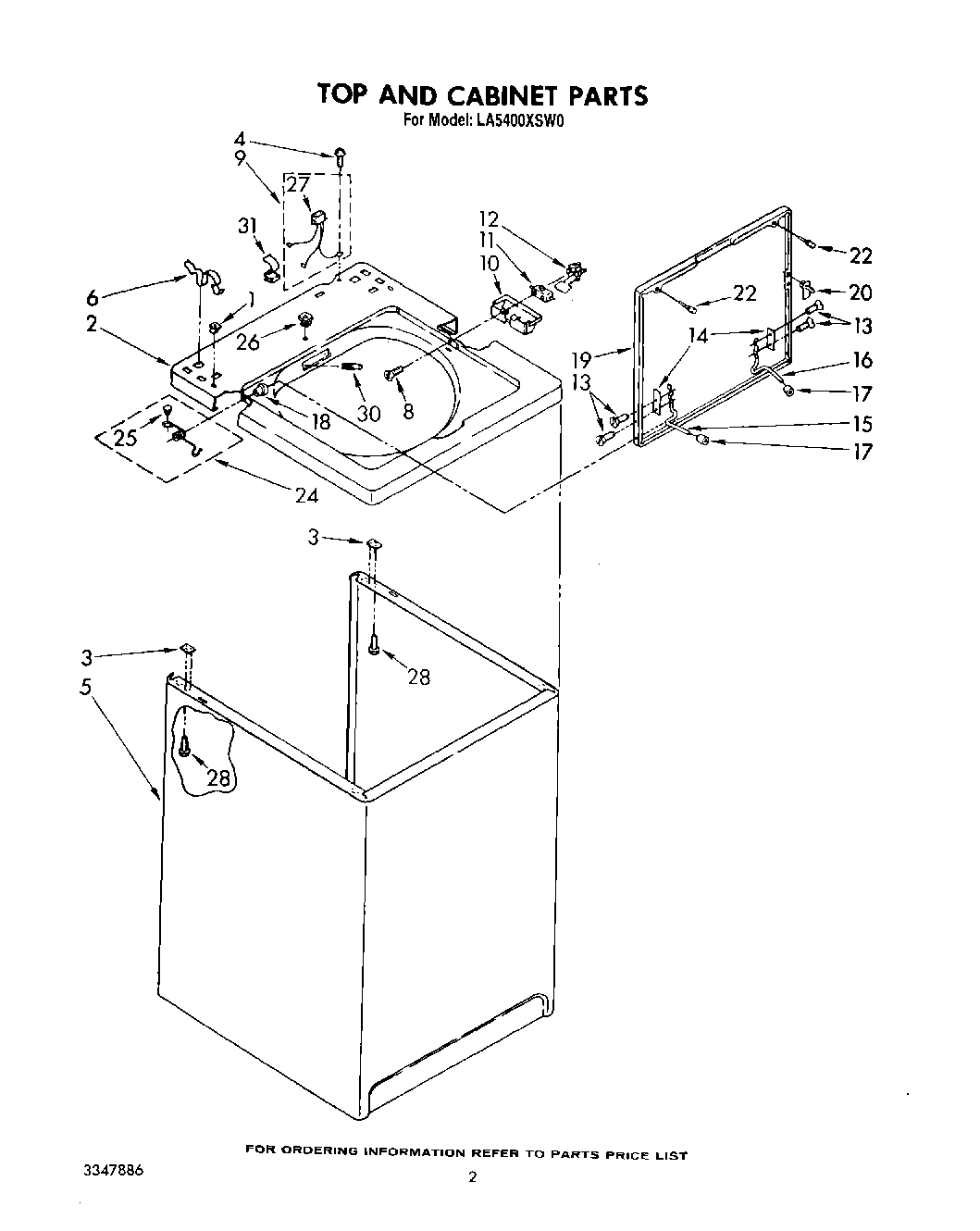 02 - TOP AND CABINET, LIT/OPTIONAL
